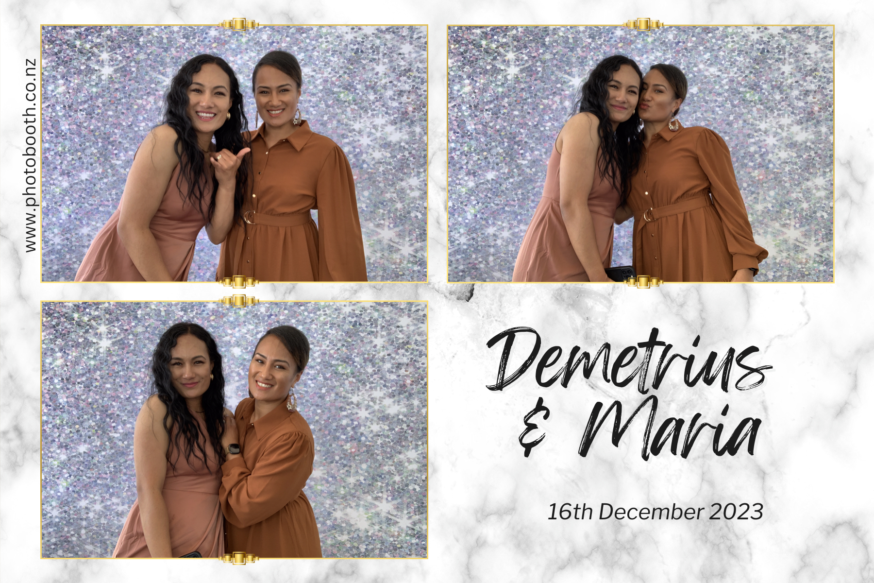 Demetrius and Maria's Wedding | View more photos from the event at gallery.photobooth.co.nz/u/SelfieCentral/Demetrius-and-Marias-Wedding