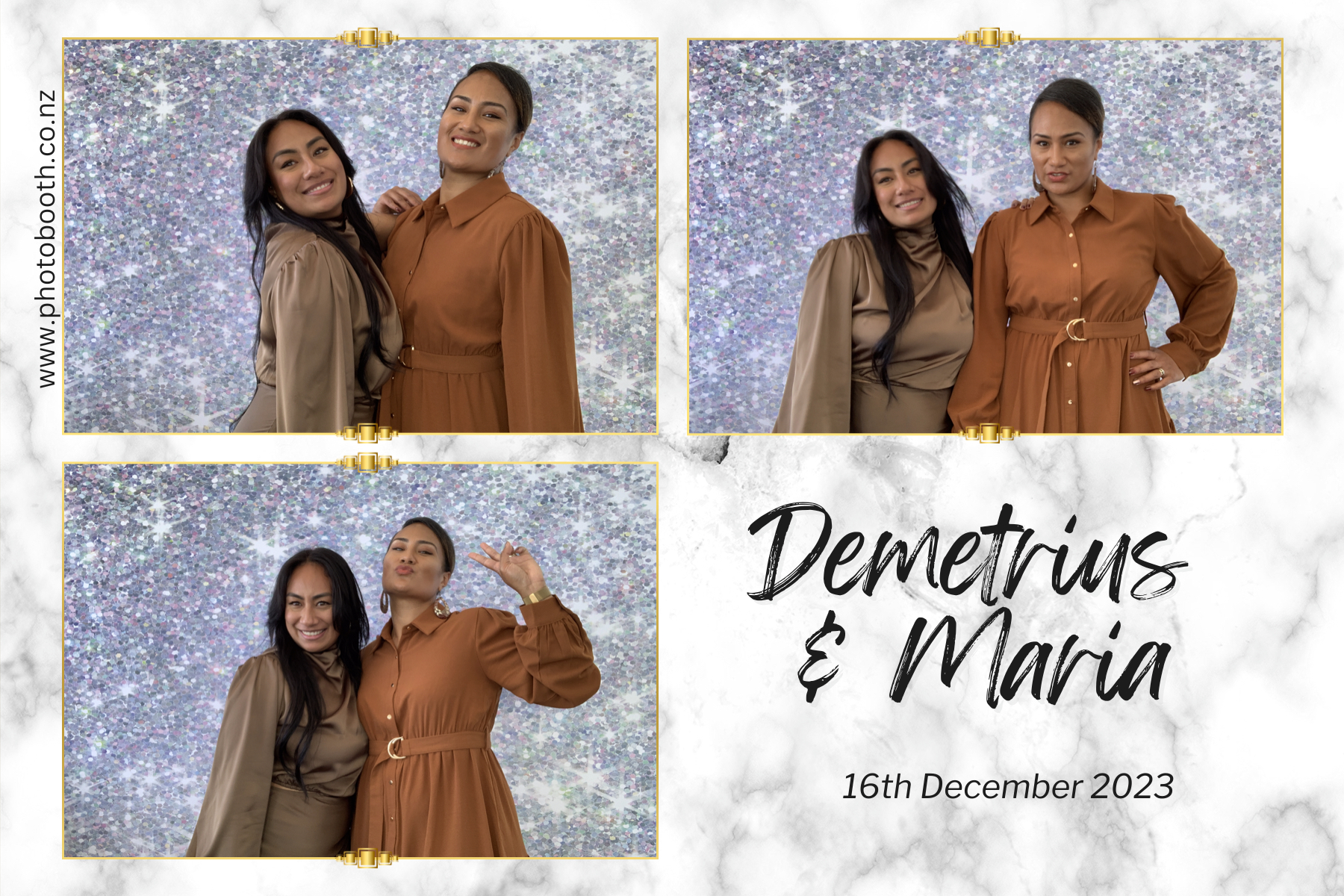Demetrius and Maria's Wedding | View more photos from the event at gallery.photobooth.co.nz/u/SelfieCentral/Demetrius-and-Marias-Wedding