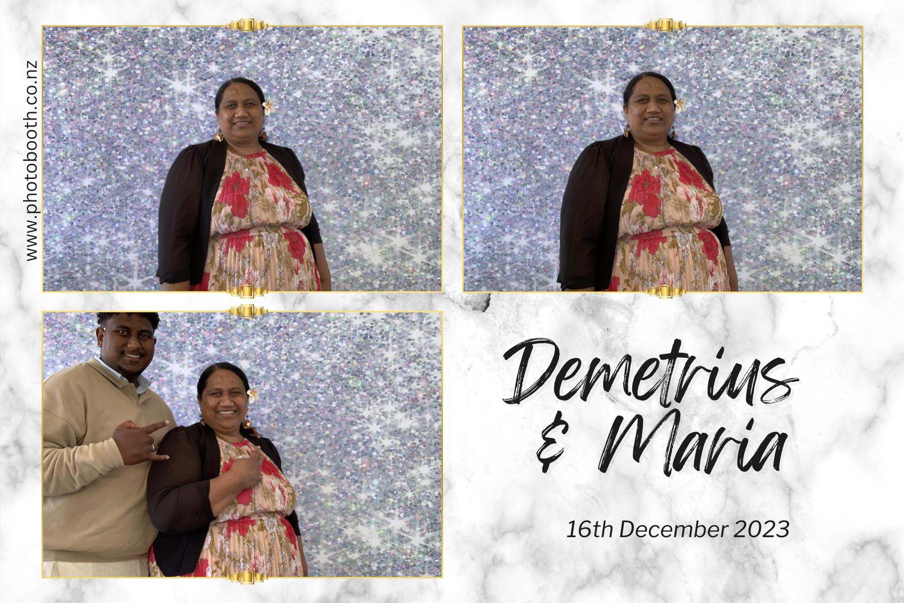 Demetrius and Maria's Wedding | View more photos from the event at gallery.photobooth.co.nz/u/SelfieCentral/Demetrius-and-Marias-Wedding