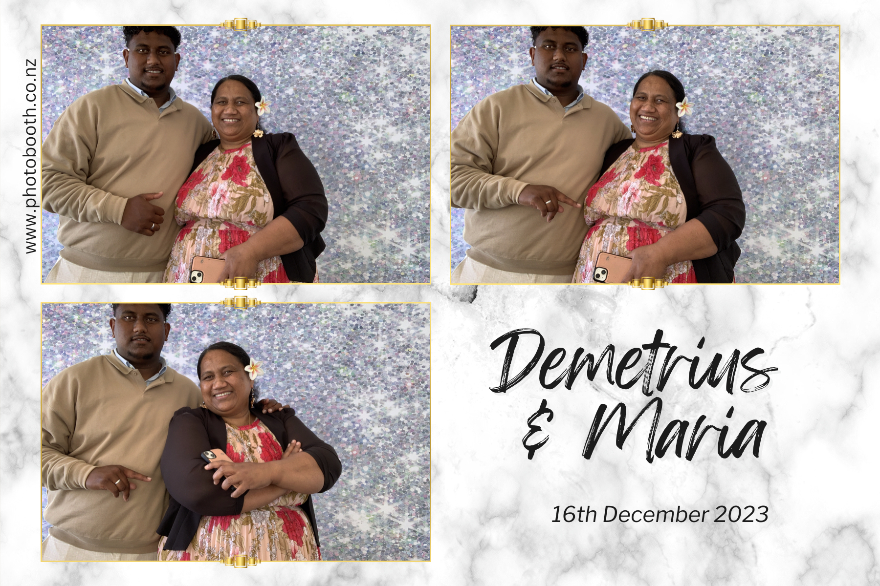 Demetrius and Maria's Wedding | View more photos from the event at gallery.photobooth.co.nz/u/SelfieCentral/Demetrius-and-Marias-Wedding