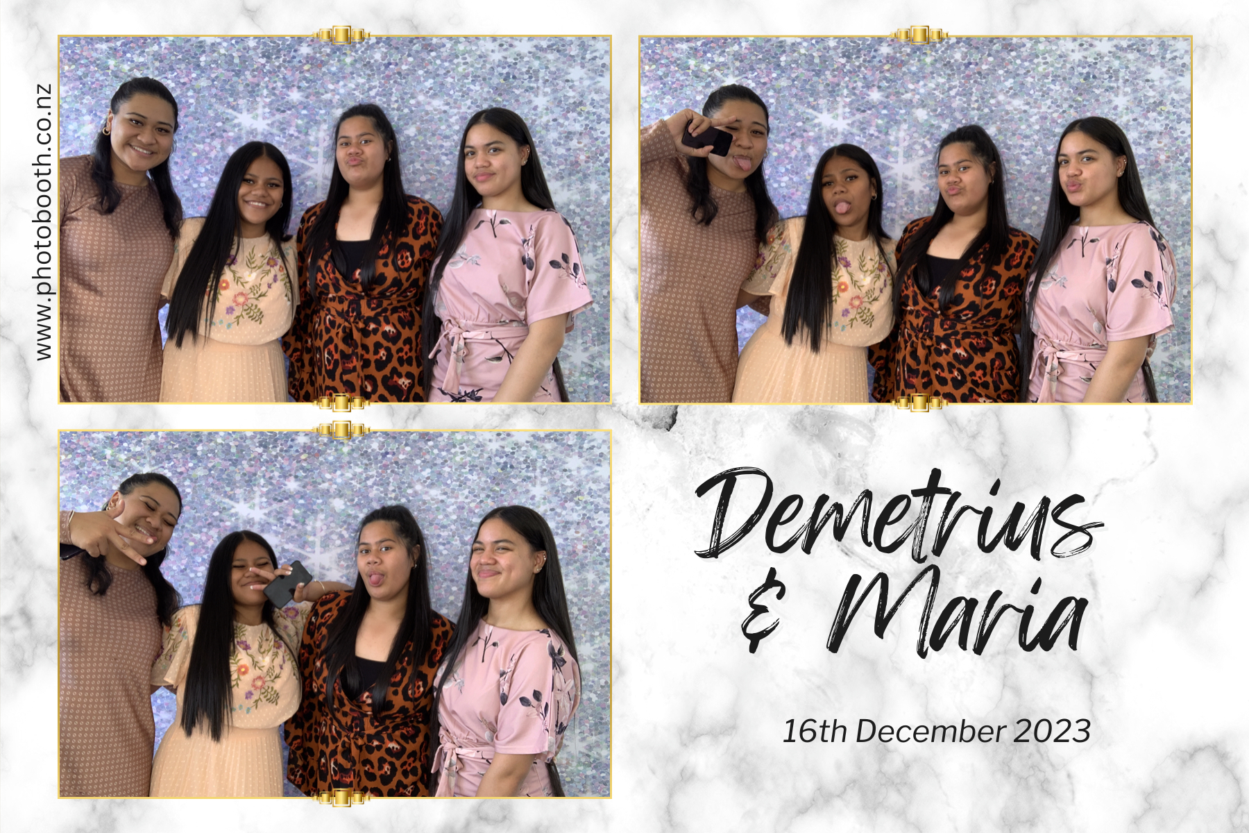 Demetrius and Maria's Wedding | View more photos from the event at gallery.photobooth.co.nz/u/SelfieCentral/Demetrius-and-Marias-Wedding