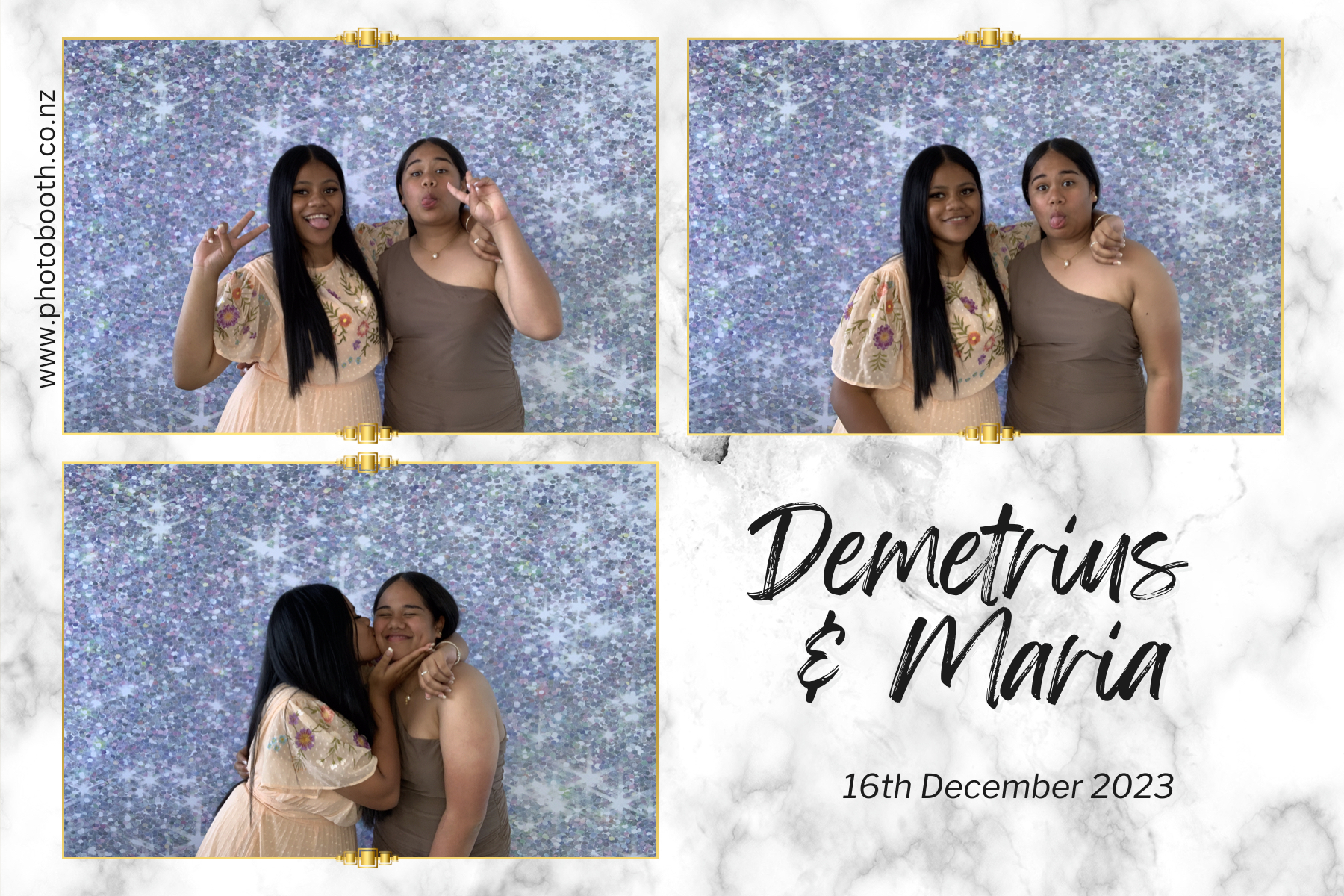 Demetrius and Maria's Wedding | View more photos from the event at gallery.photobooth.co.nz/u/SelfieCentral/Demetrius-and-Marias-Wedding