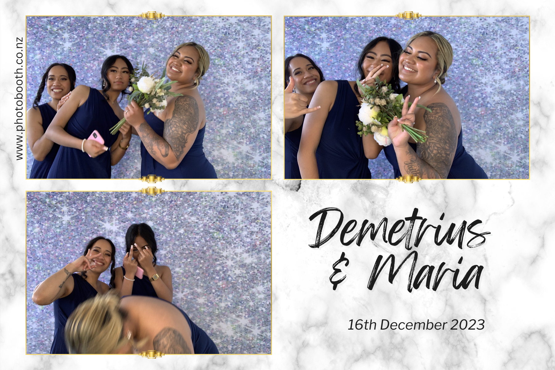 Demetrius and Maria's Wedding | View more photos from the event at gallery.photobooth.co.nz/u/SelfieCentral/Demetrius-and-Marias-Wedding