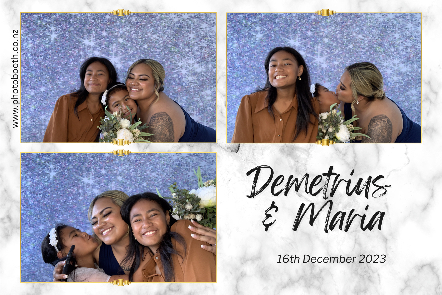 Demetrius and Maria's Wedding | View more photos from the event at gallery.photobooth.co.nz/u/SelfieCentral/Demetrius-and-Marias-Wedding