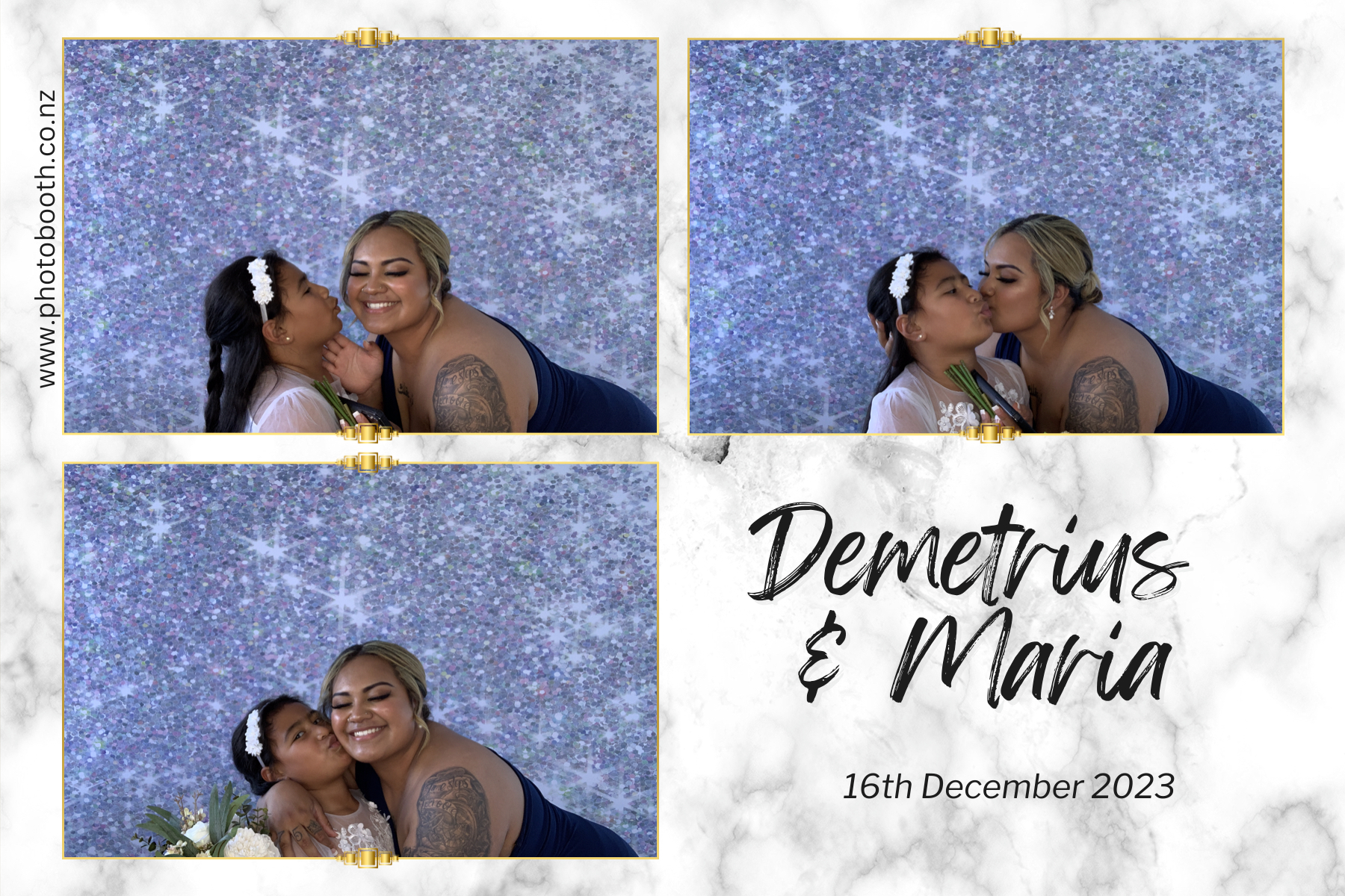 Demetrius and Maria's Wedding | View more photos from the event at gallery.photobooth.co.nz/u/SelfieCentral/Demetrius-and-Marias-Wedding