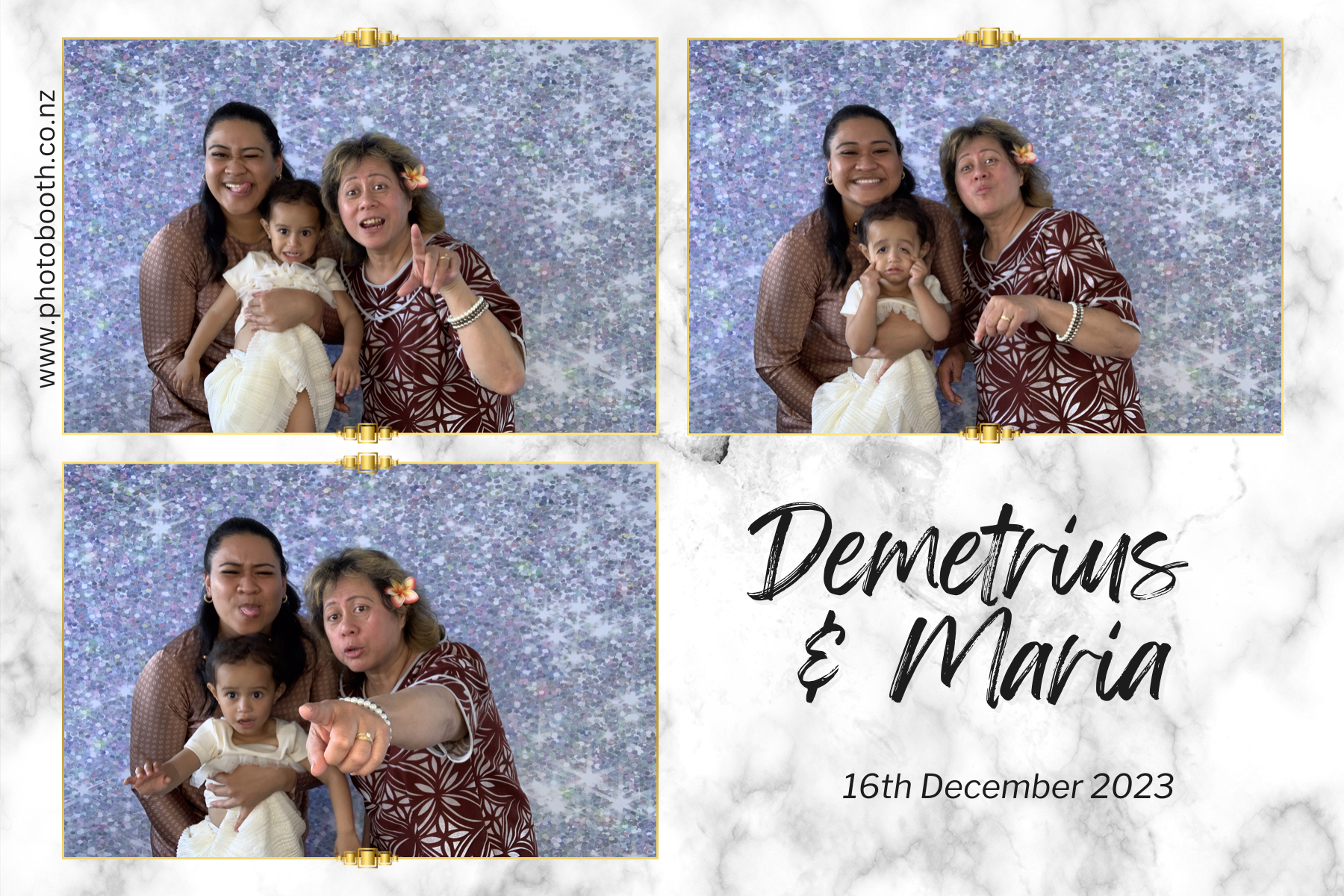 Demetrius and Maria's Wedding | View more photos from the event at gallery.photobooth.co.nz/u/SelfieCentral/Demetrius-and-Marias-Wedding