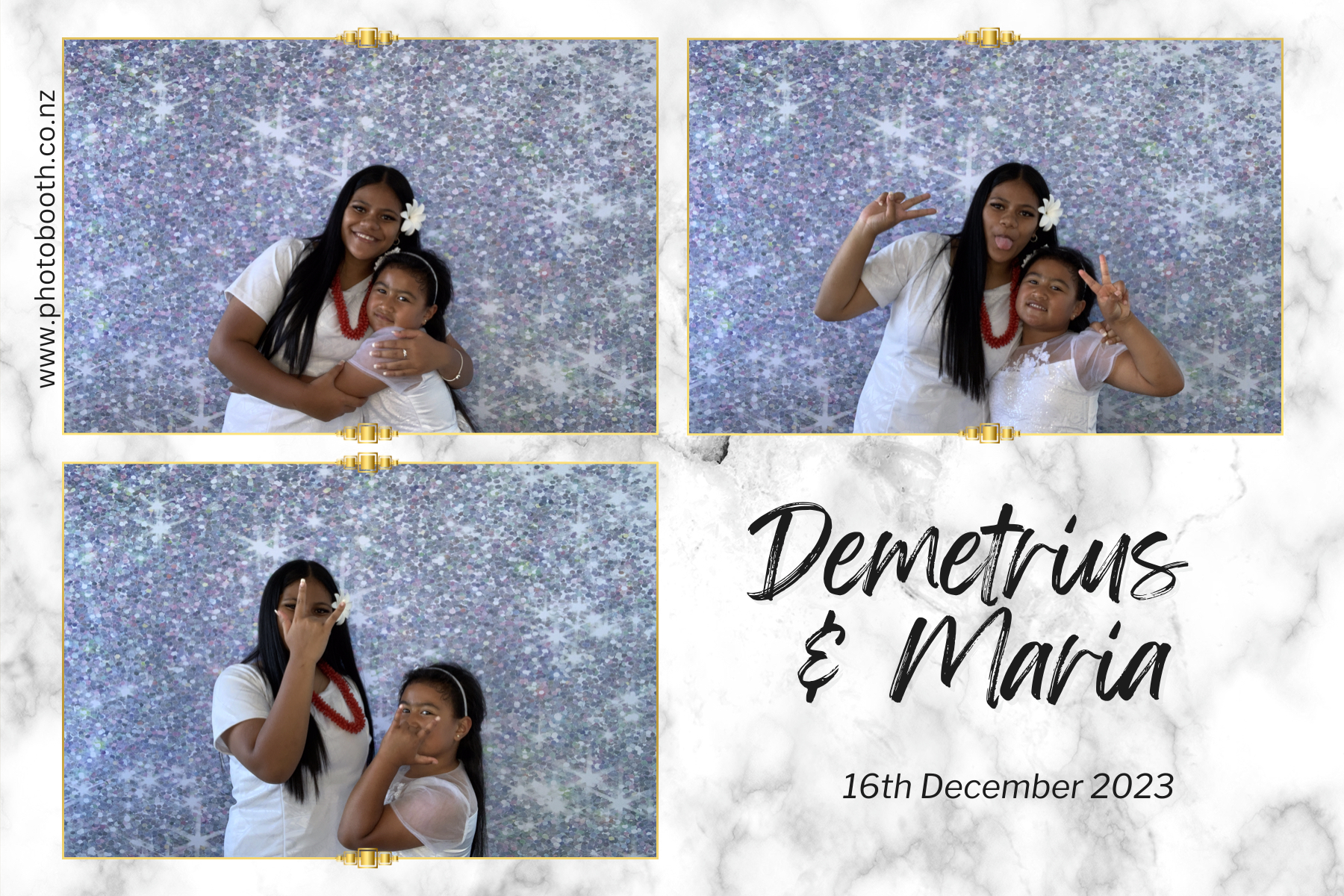 Demetrius and Maria's Wedding | View more photos from the event at gallery.photobooth.co.nz/u/SelfieCentral/Demetrius-and-Marias-Wedding