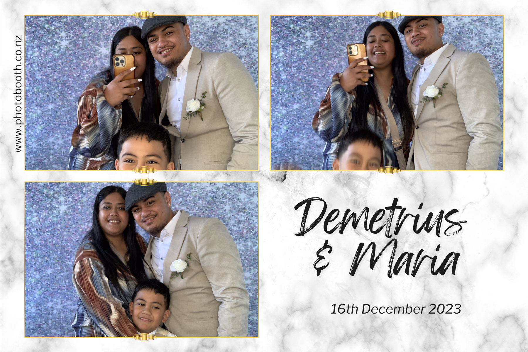 Demetrius and Maria's Wedding | View more photos from the event at gallery.photobooth.co.nz/u/SelfieCentral/Demetrius-and-Marias-Wedding