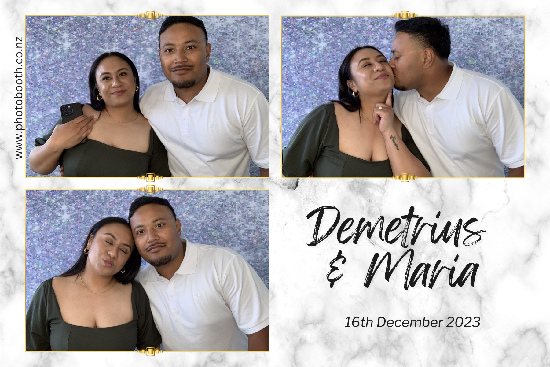 Demetrius and Maria's Wedding | View more photos from the event at gallery.photobooth.co.nz/u/SelfieCentral/Demetrius-and-Marias-Wedding