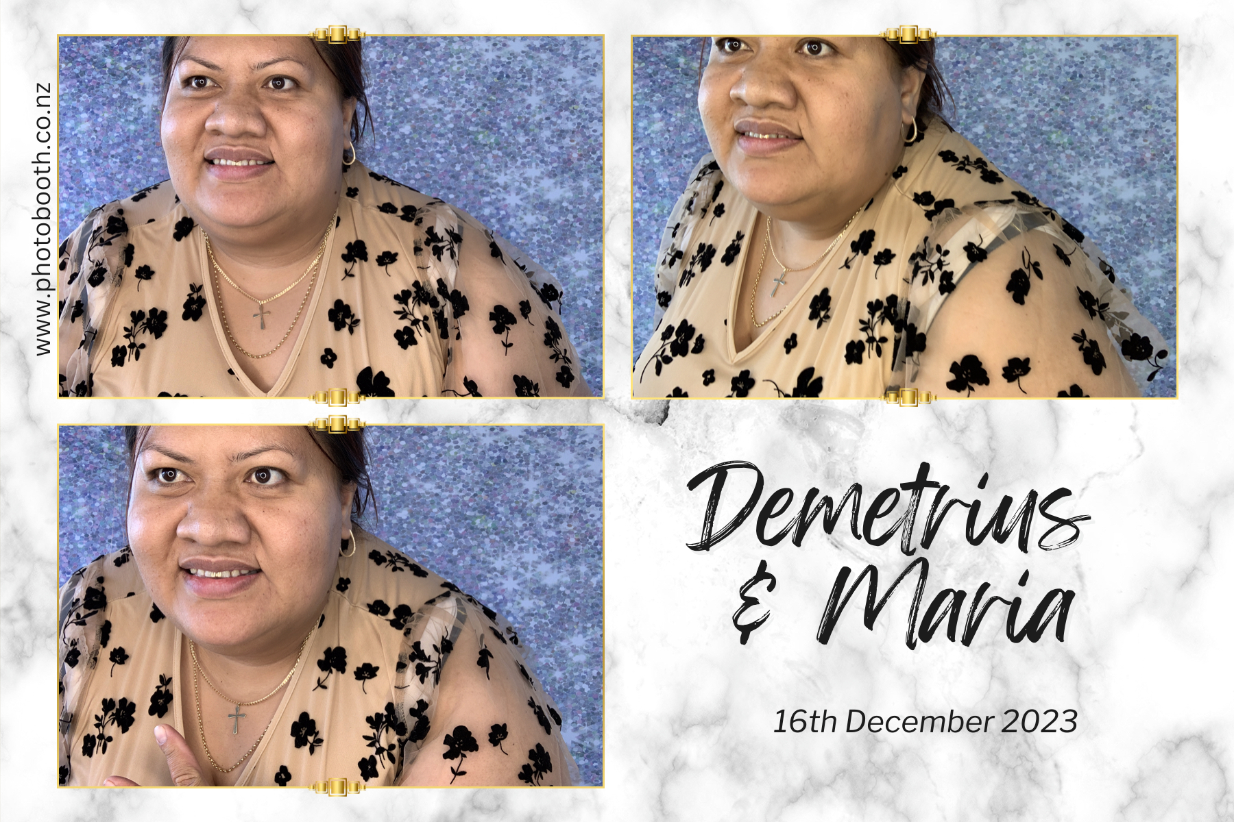 Demetrius and Maria's Wedding | View more photos from the event at gallery.photobooth.co.nz/u/SelfieCentral/Demetrius-and-Marias-Wedding