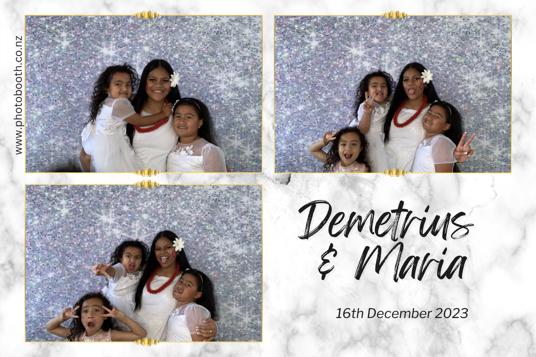 Demetrius and Maria's Wedding | View more photos from the event at gallery.photobooth.co.nz/u/SelfieCentral/Demetrius-and-Marias-Wedding
