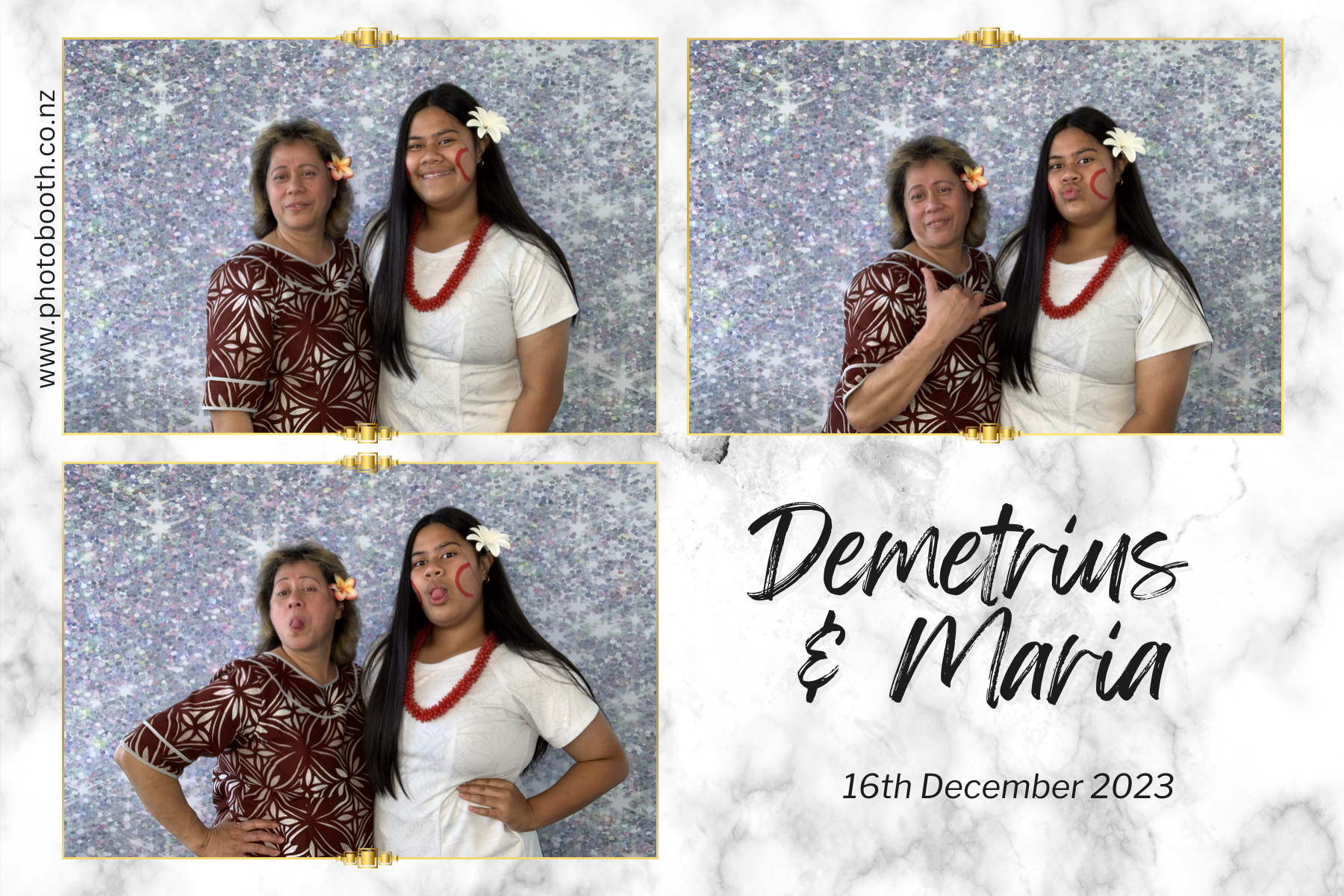 Demetrius and Maria's Wedding | View more photos from the event at gallery.photobooth.co.nz/u/SelfieCentral/Demetrius-and-Marias-Wedding