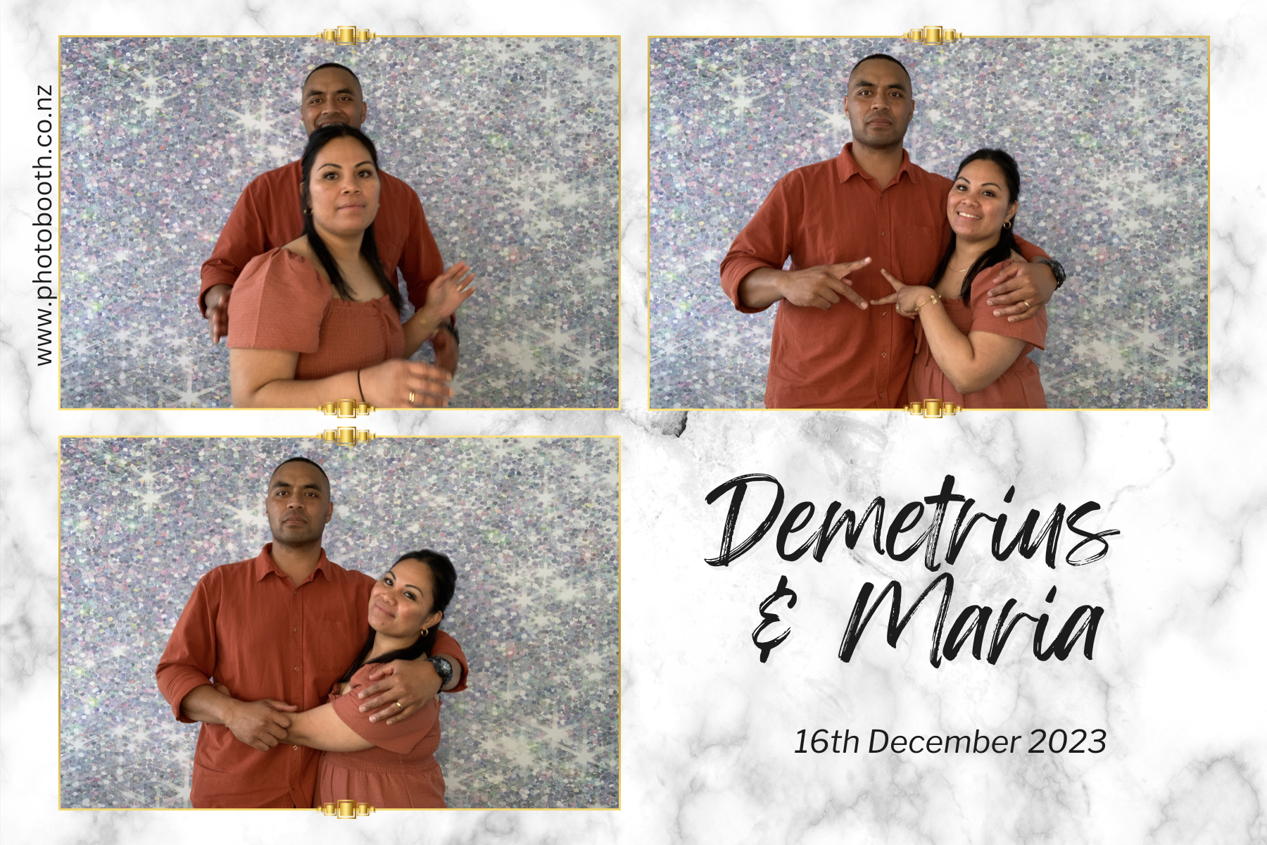 Demetrius and Maria's Wedding | View more photos from the event at gallery.photobooth.co.nz/u/SelfieCentral/Demetrius-and-Marias-Wedding