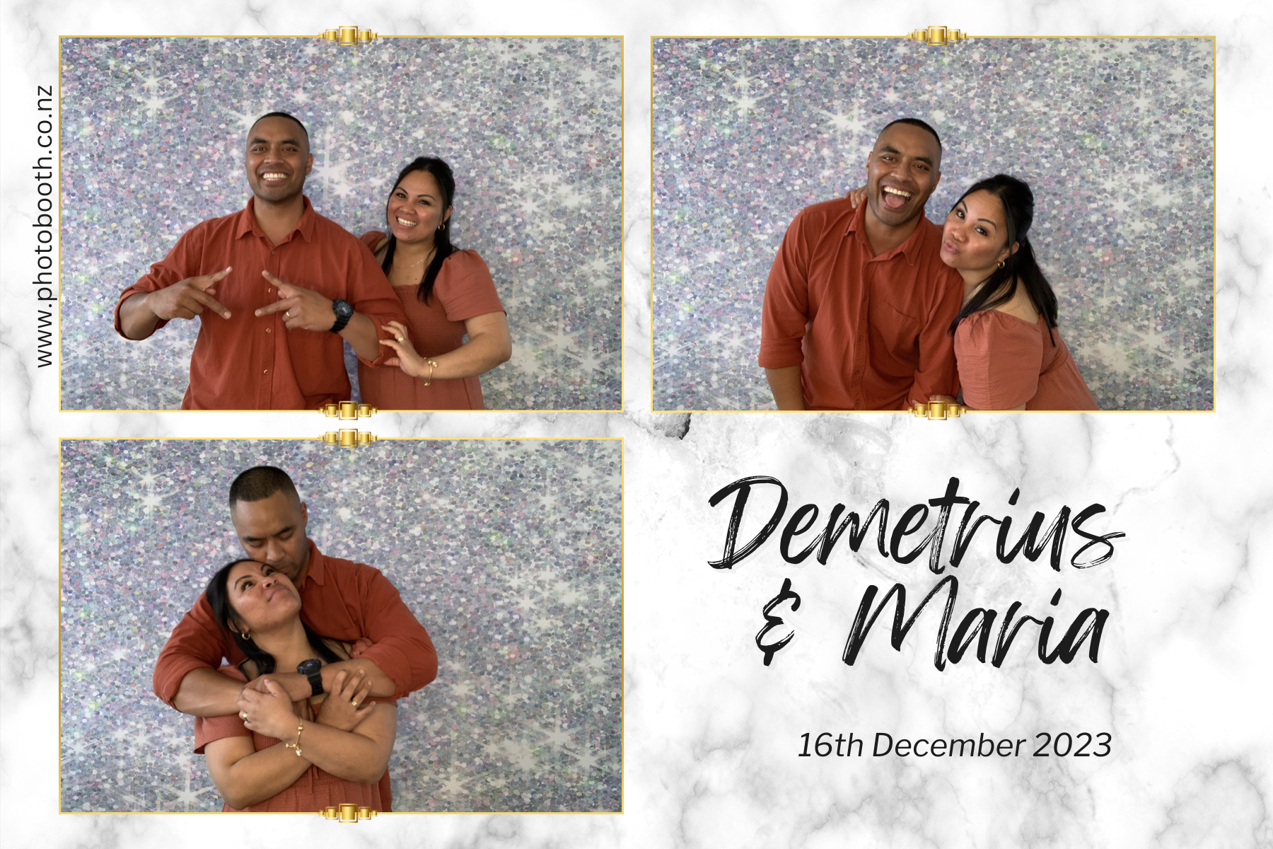 Demetrius and Maria's Wedding | View more photos from the event at gallery.photobooth.co.nz/u/SelfieCentral/Demetrius-and-Marias-Wedding