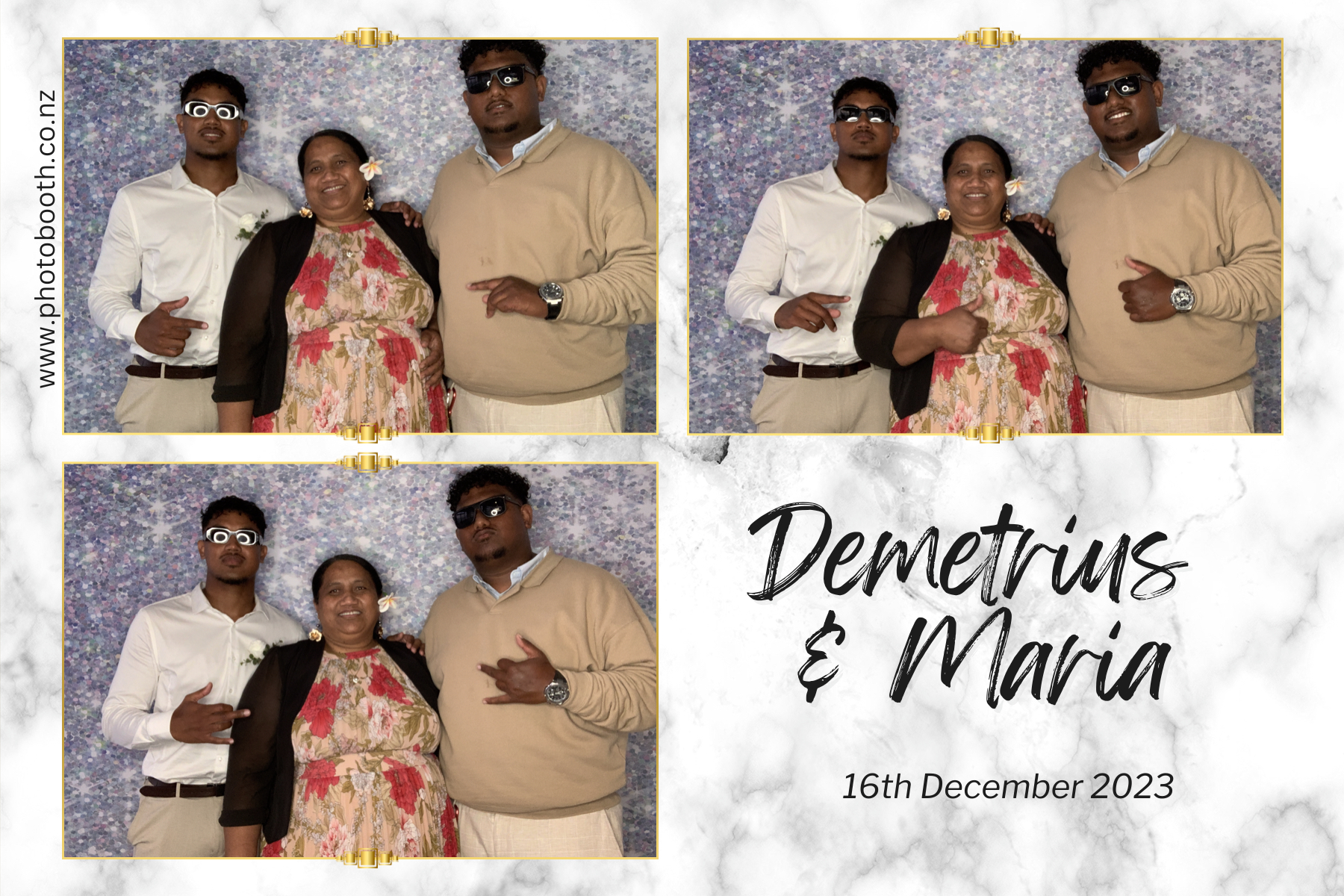 Demetrius and Maria's Wedding | View more photos from the event at gallery.photobooth.co.nz/u/SelfieCentral/Demetrius-and-Marias-Wedding