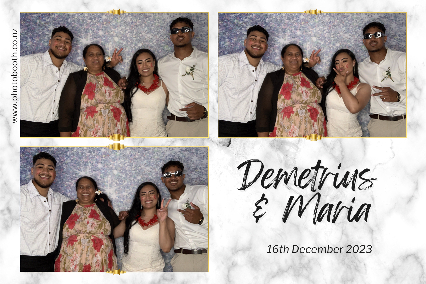Demetrius and Maria's Wedding | View more photos from the event at gallery.photobooth.co.nz/u/SelfieCentral/Demetrius-and-Marias-Wedding