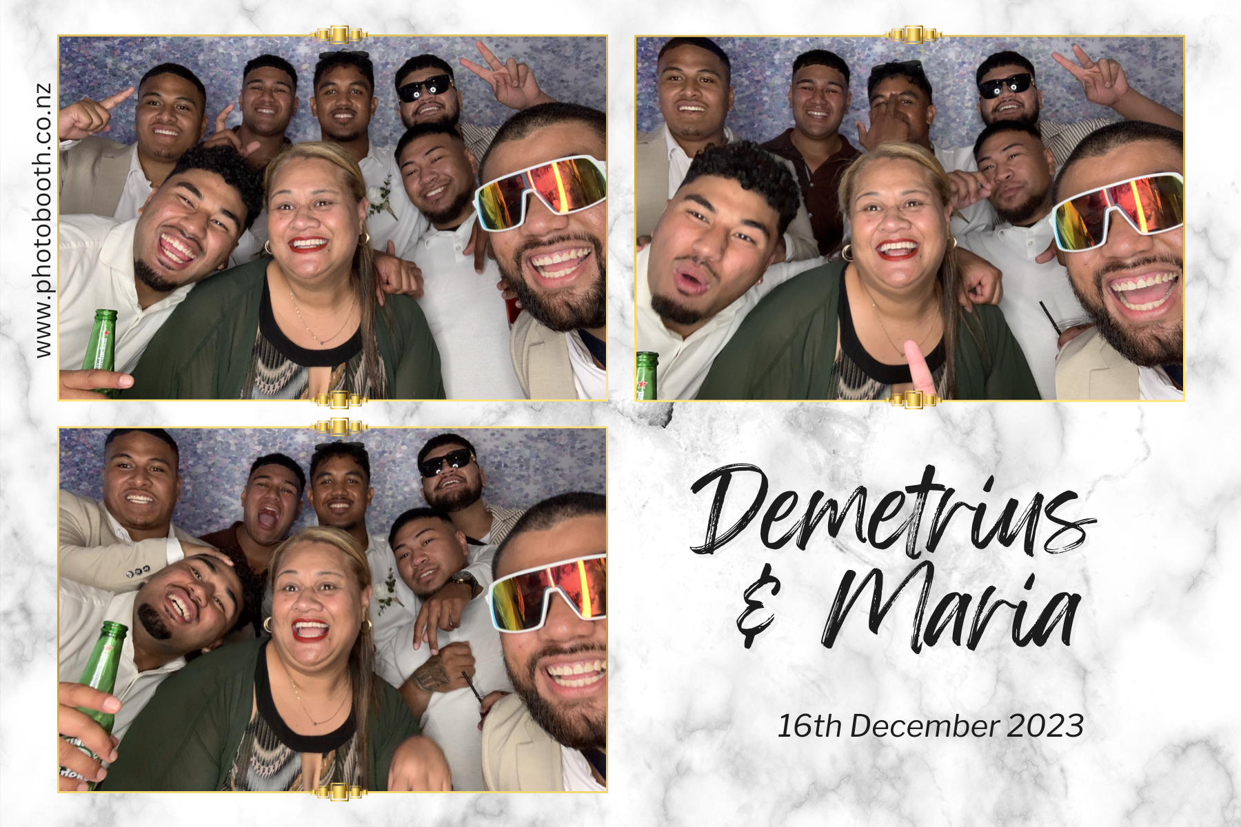 Demetrius and Maria's Wedding | View more photos from the event at gallery.photobooth.co.nz/u/SelfieCentral/Demetrius-and-Marias-Wedding