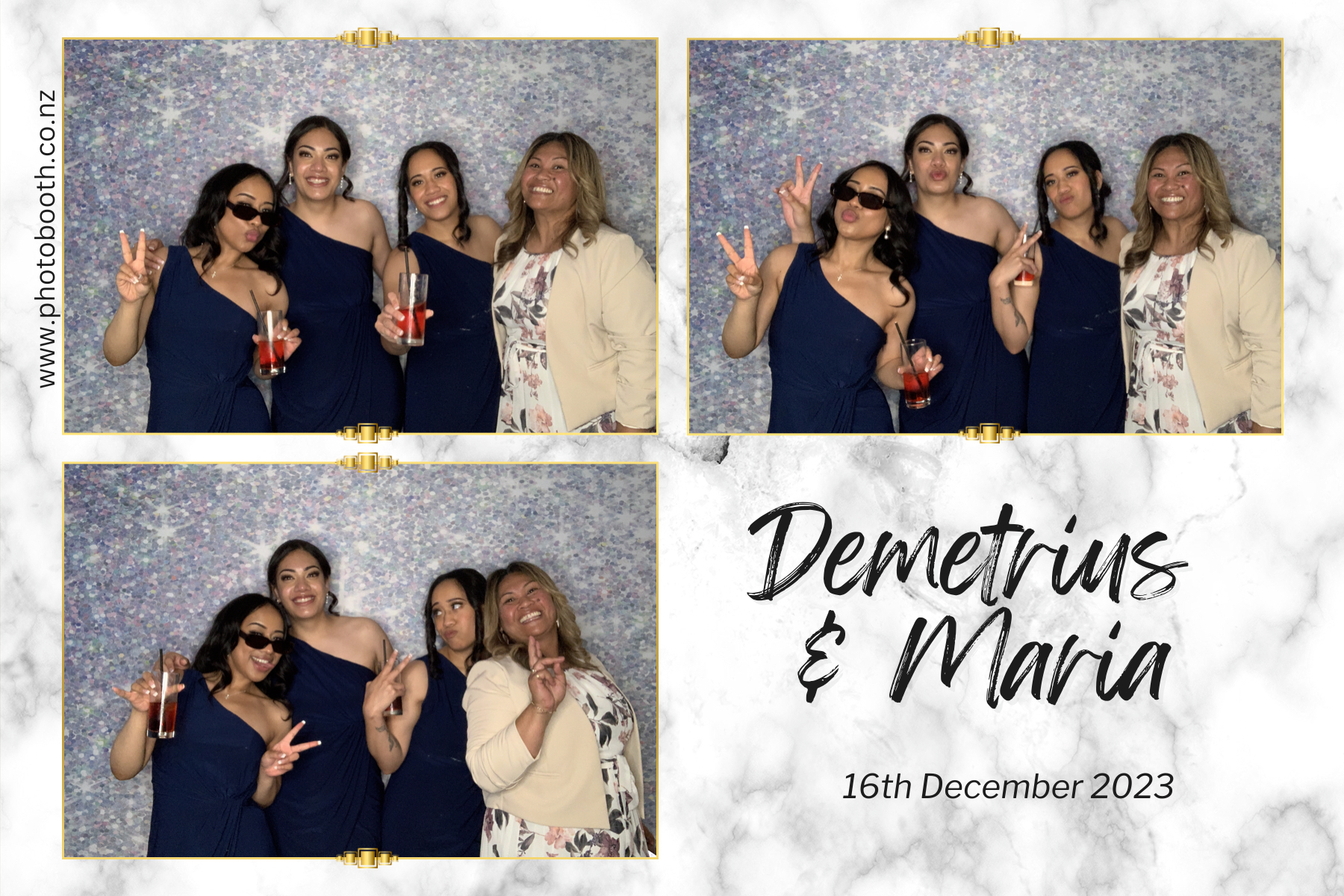 Demetrius and Maria's Wedding | View more photos from the event at gallery.photobooth.co.nz/u/SelfieCentral/Demetrius-and-Marias-Wedding