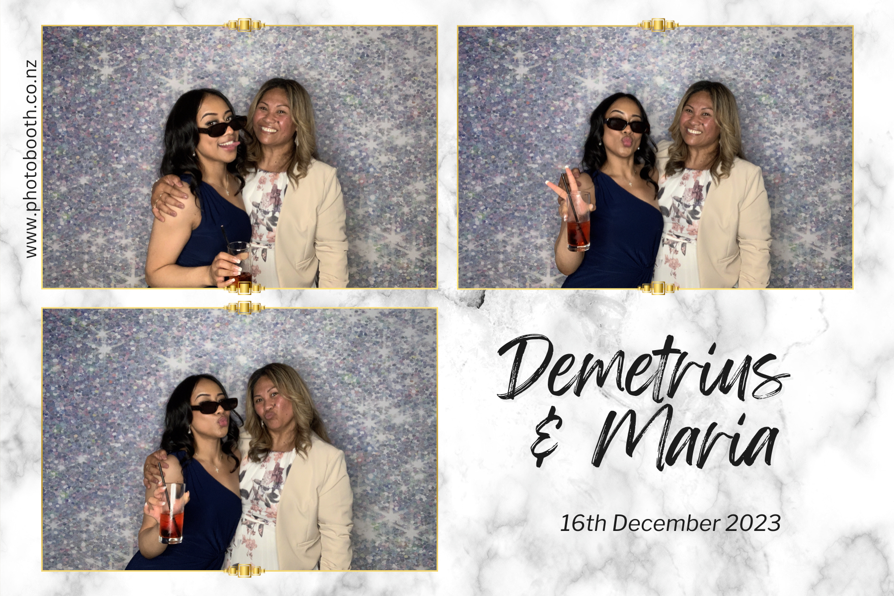 Demetrius and Maria's Wedding | View more photos from the event at gallery.photobooth.co.nz/u/SelfieCentral/Demetrius-and-Marias-Wedding