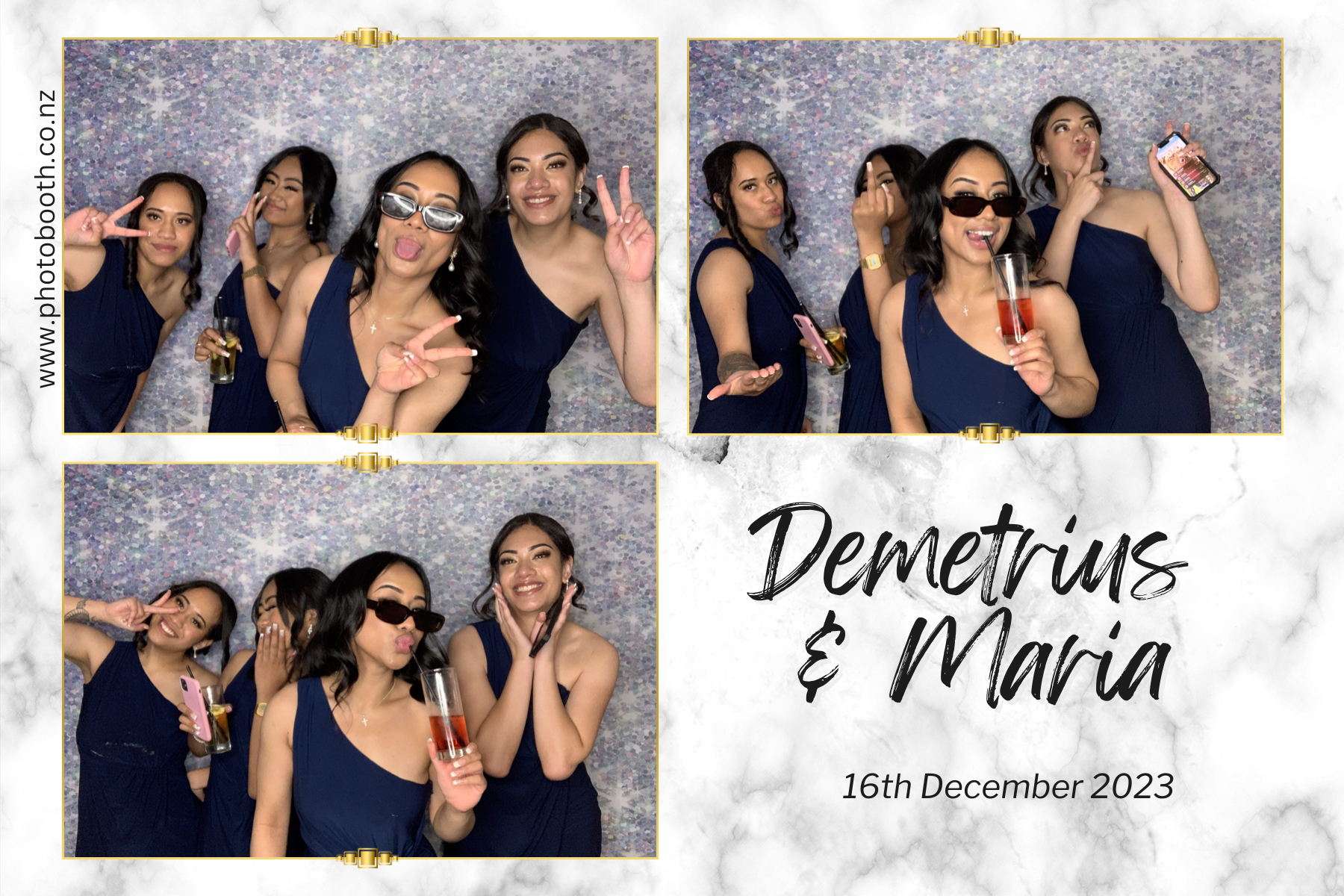 Demetrius and Maria's Wedding | View more photos from the event at gallery.photobooth.co.nz/u/SelfieCentral/Demetrius-and-Marias-Wedding