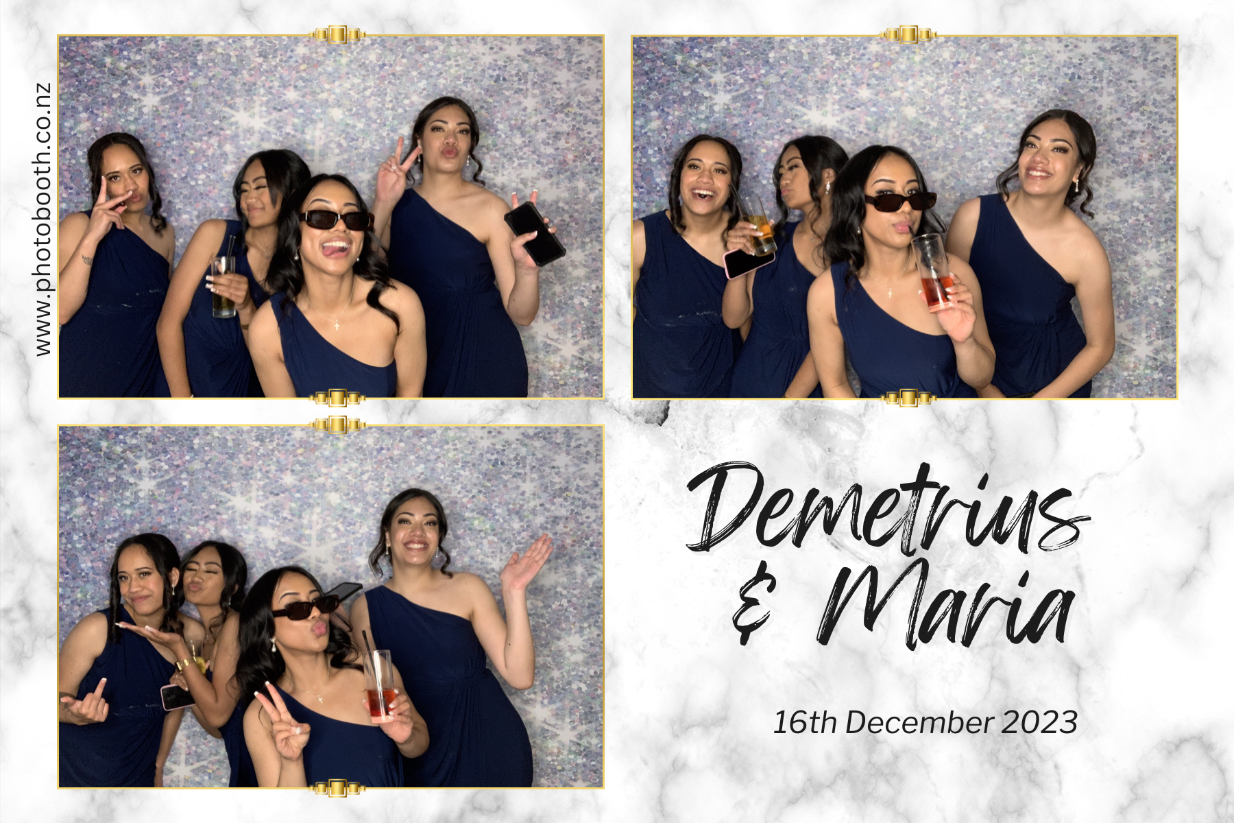 Demetrius and Maria's Wedding | View more photos from the event at gallery.photobooth.co.nz/u/SelfieCentral/Demetrius-and-Marias-Wedding