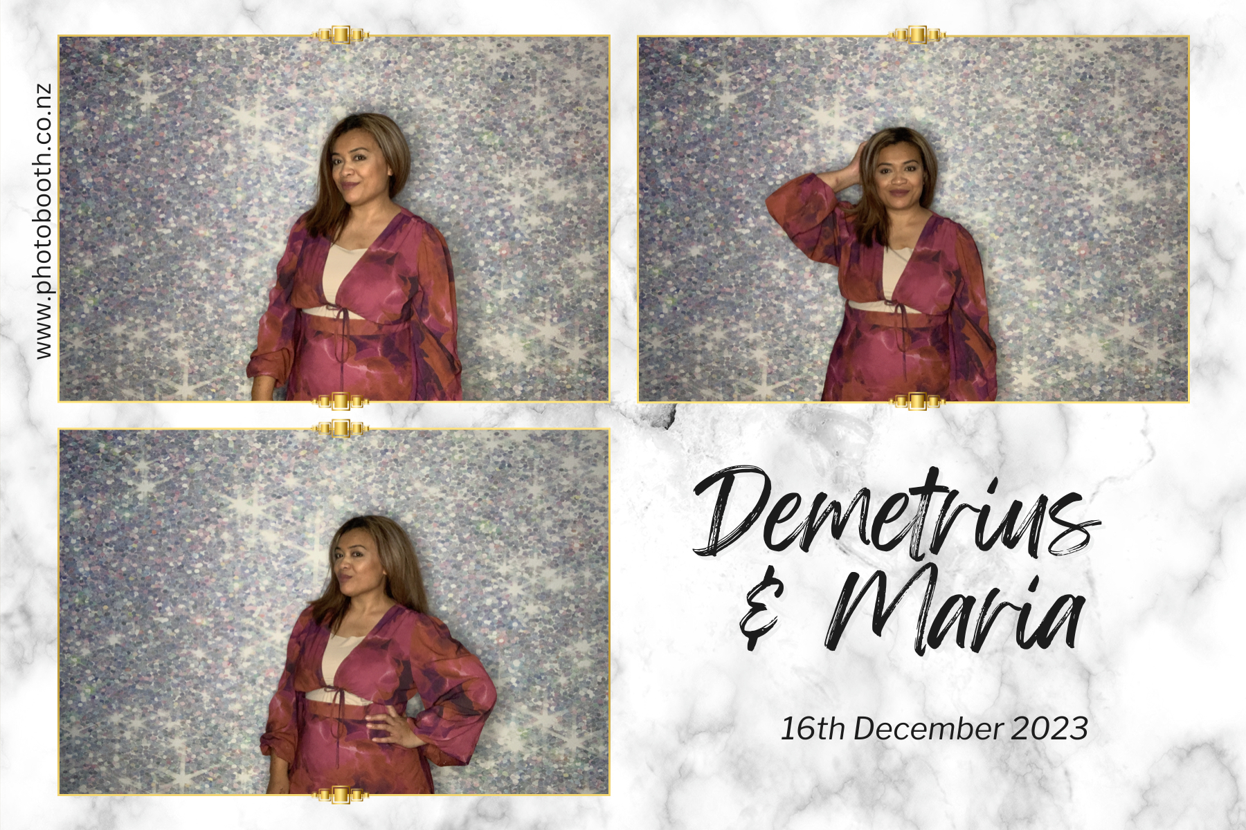 Demetrius and Maria's Wedding | View more photos from the event at gallery.photobooth.co.nz/u/SelfieCentral/Demetrius-and-Marias-Wedding
