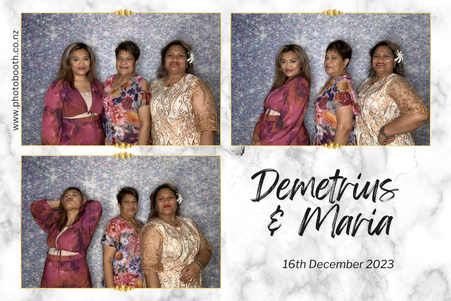 Demetrius and Maria's Wedding | View more photos from the event at gallery.photobooth.co.nz/u/SelfieCentral/Demetrius-and-Marias-Wedding