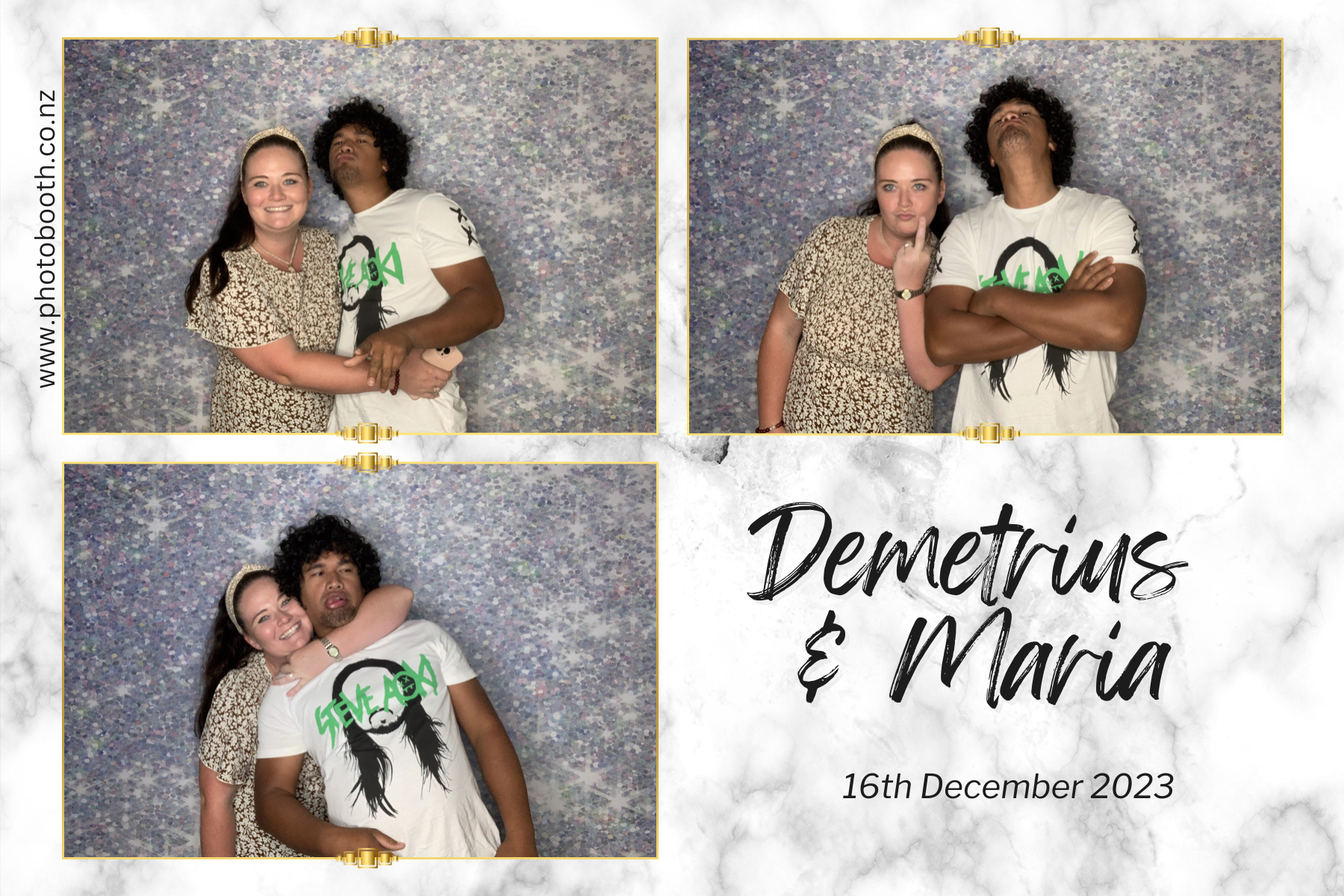 Demetrius and Maria's Wedding | View more photos from the event at gallery.photobooth.co.nz/u/SelfieCentral/Demetrius-and-Marias-Wedding