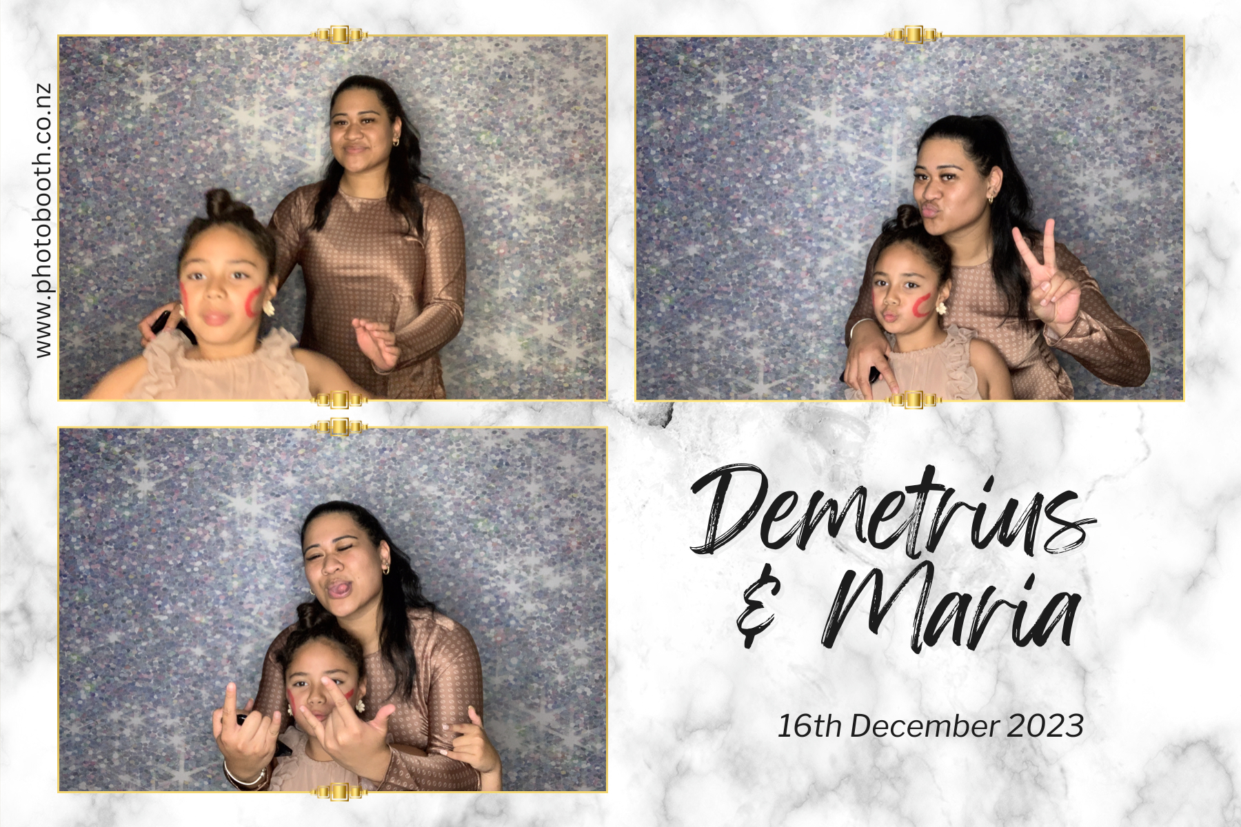 Demetrius and Maria's Wedding | View more photos from the event at gallery.photobooth.co.nz/u/SelfieCentral/Demetrius-and-Marias-Wedding