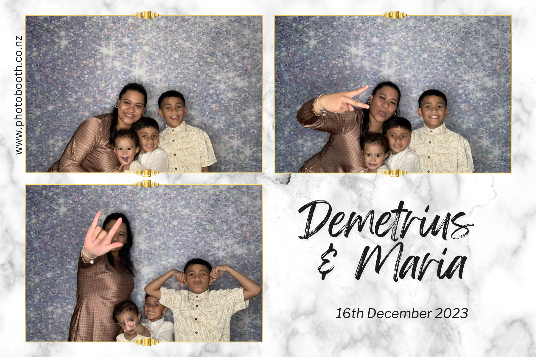 Demetrius and Maria's Wedding | View more photos from the event at gallery.photobooth.co.nz/u/SelfieCentral/Demetrius-and-Marias-Wedding