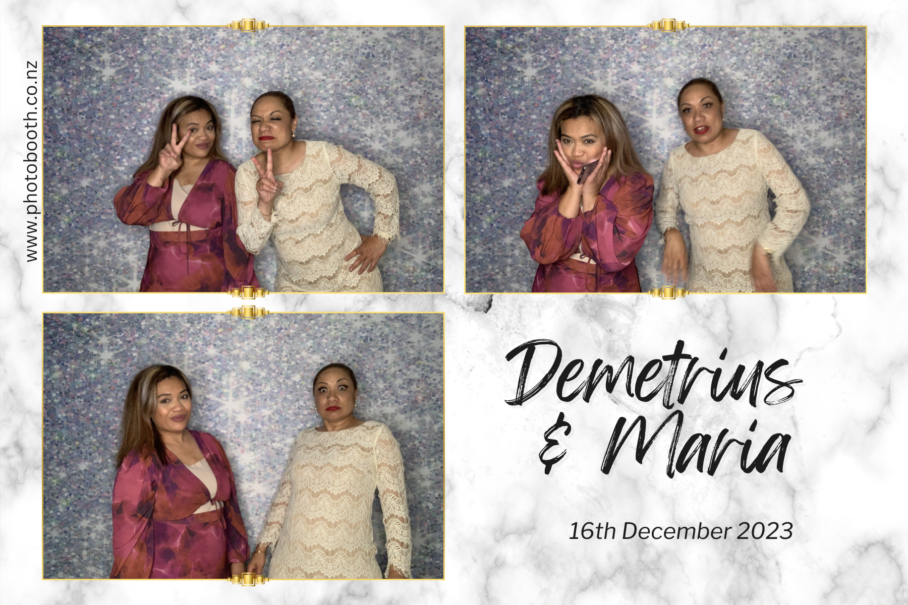 Demetrius and Maria's Wedding | View more photos from the event at gallery.photobooth.co.nz/u/SelfieCentral/Demetrius-and-Marias-Wedding