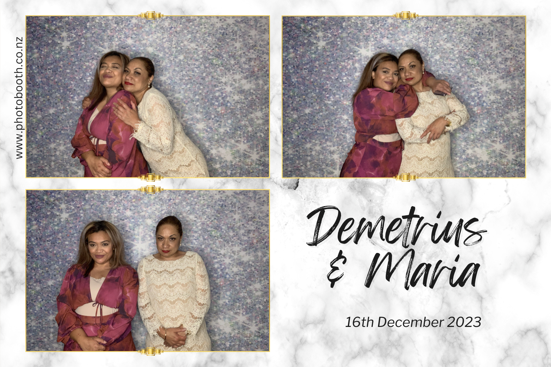 Demetrius and Maria's Wedding | View more photos from the event at gallery.photobooth.co.nz/u/SelfieCentral/Demetrius-and-Marias-Wedding