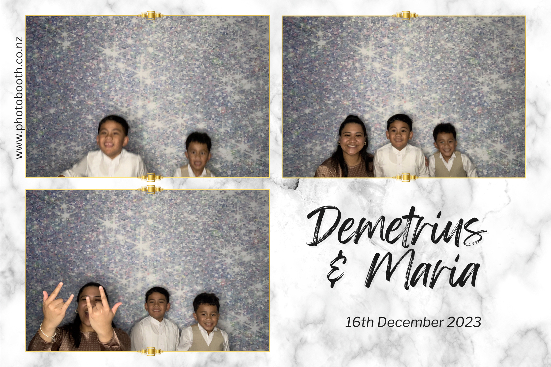 Demetrius and Maria's Wedding | View more photos from the event at gallery.photobooth.co.nz/u/SelfieCentral/Demetrius-and-Marias-Wedding