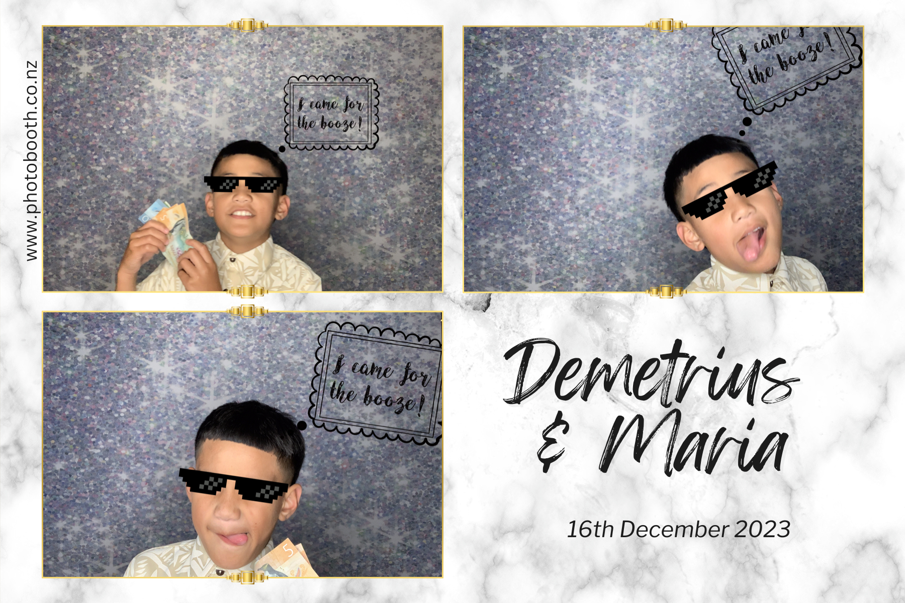 Demetrius and Maria's Wedding | View more photos from the event at gallery.photobooth.co.nz/u/SelfieCentral/Demetrius-and-Marias-Wedding