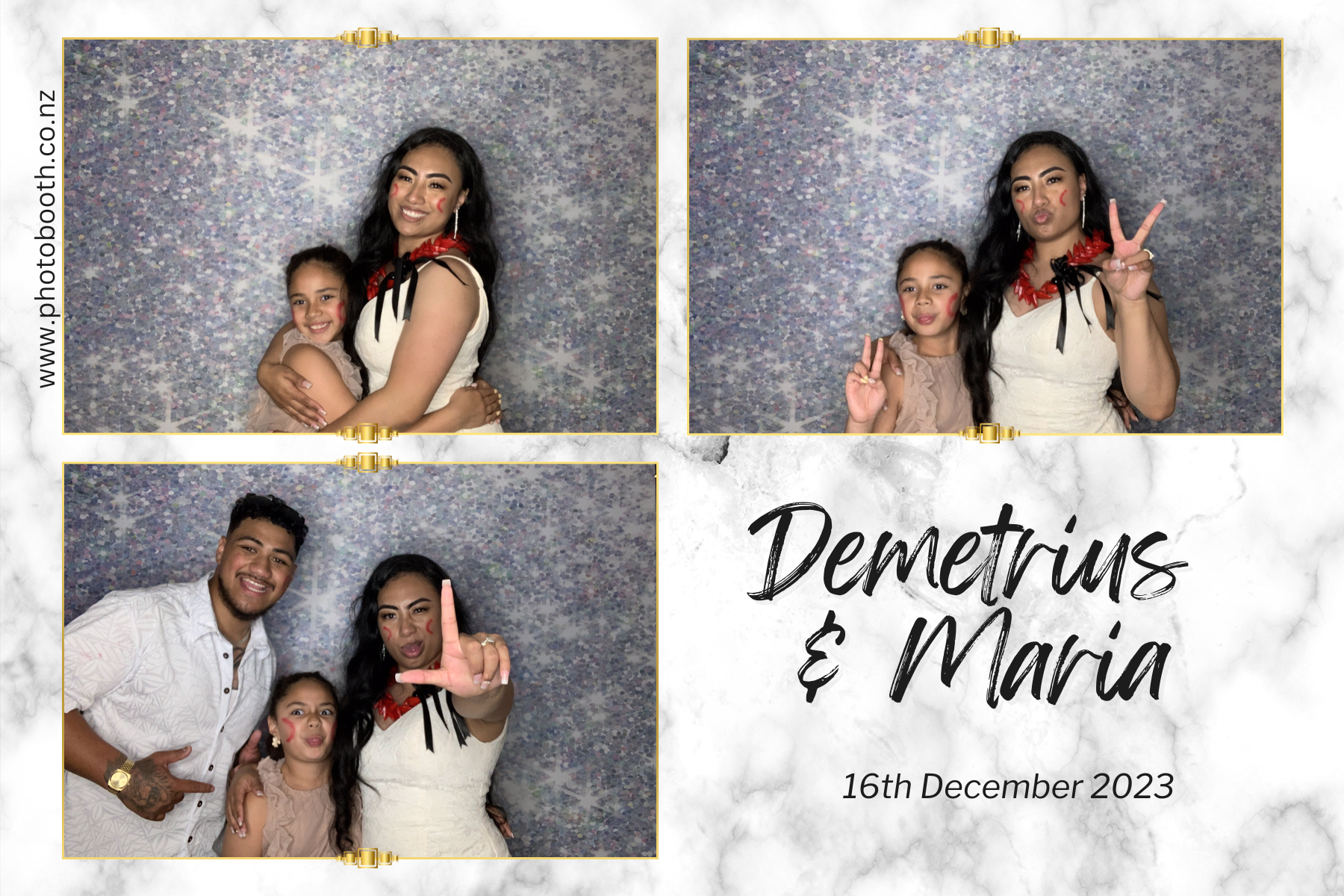 Demetrius and Maria's Wedding | View more photos from the event at gallery.photobooth.co.nz/u/SelfieCentral/Demetrius-and-Marias-Wedding