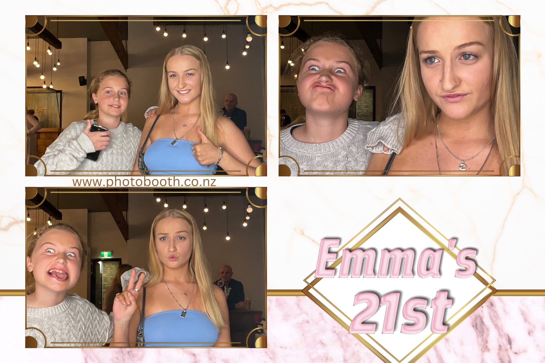 Emma 21st | View more photos from the event at gallery.photobooth.co.nz/u/SelfieCentral/Emma-21st