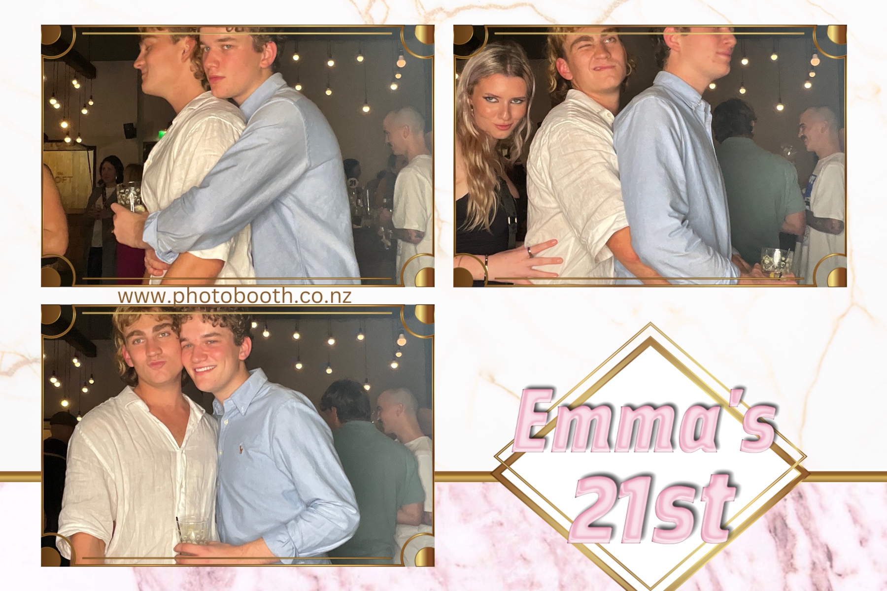 Emma 21st | View more photos from the event at gallery.photobooth.co.nz/u/SelfieCentral/Emma-21st