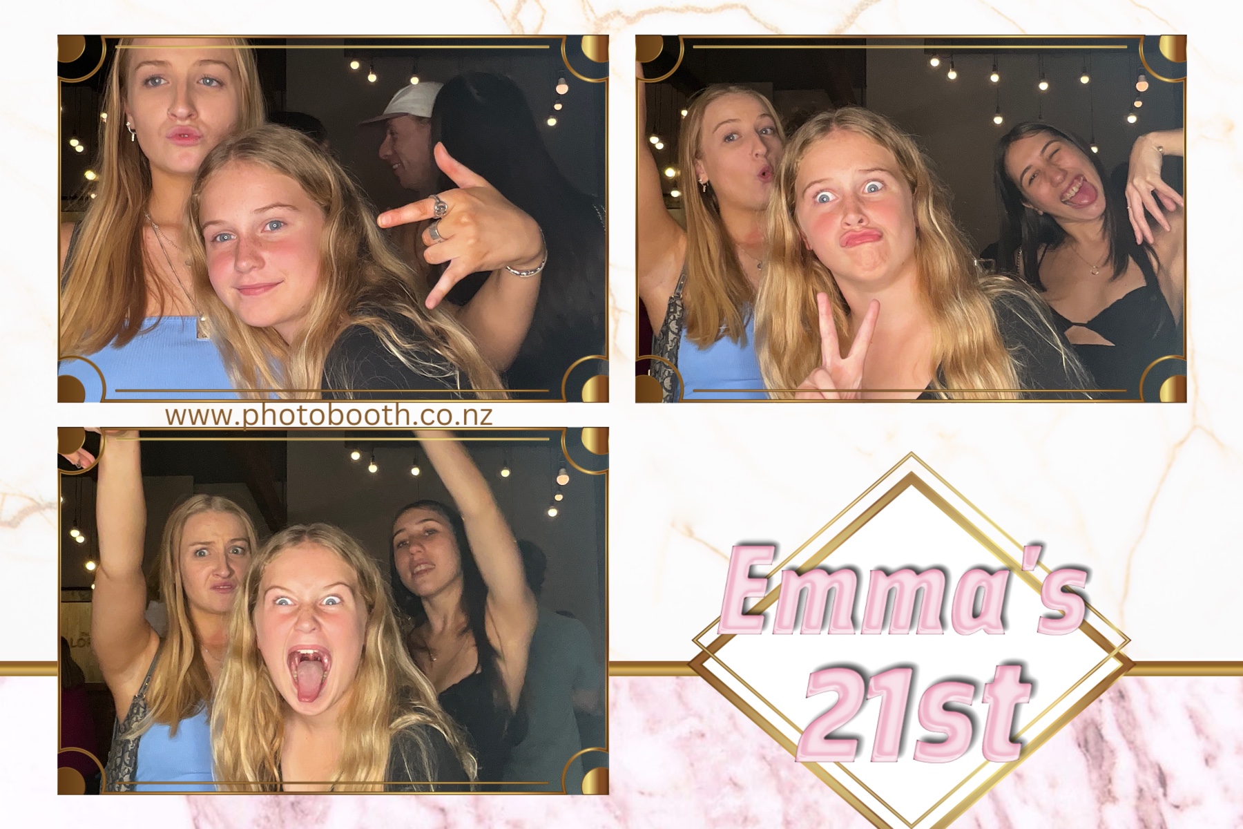 Emma 21st | View more photos from the event at gallery.photobooth.co.nz/u/SelfieCentral/Emma-21st