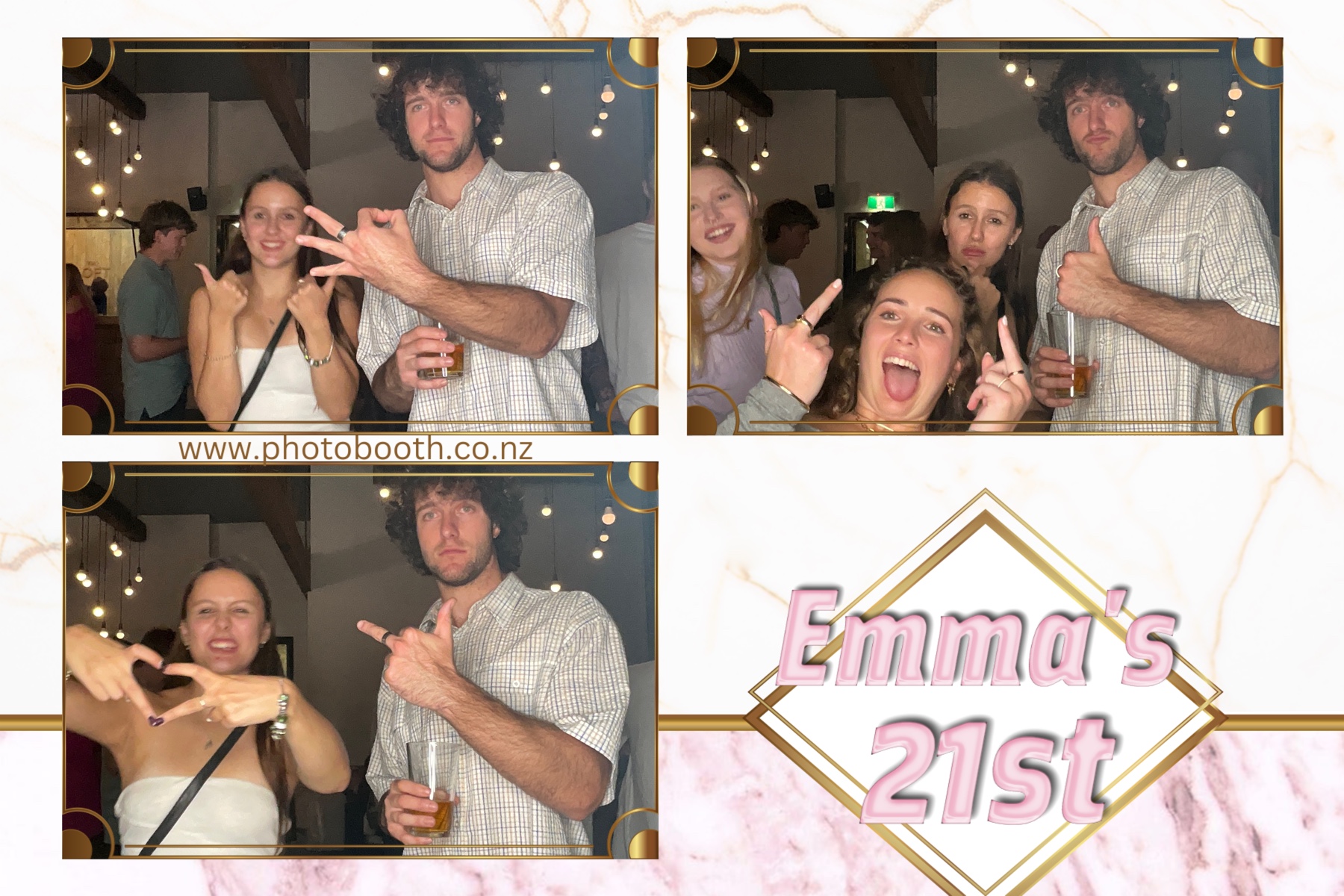 Emma 21st | View more photos from the event at gallery.photobooth.co.nz/u/SelfieCentral/Emma-21st