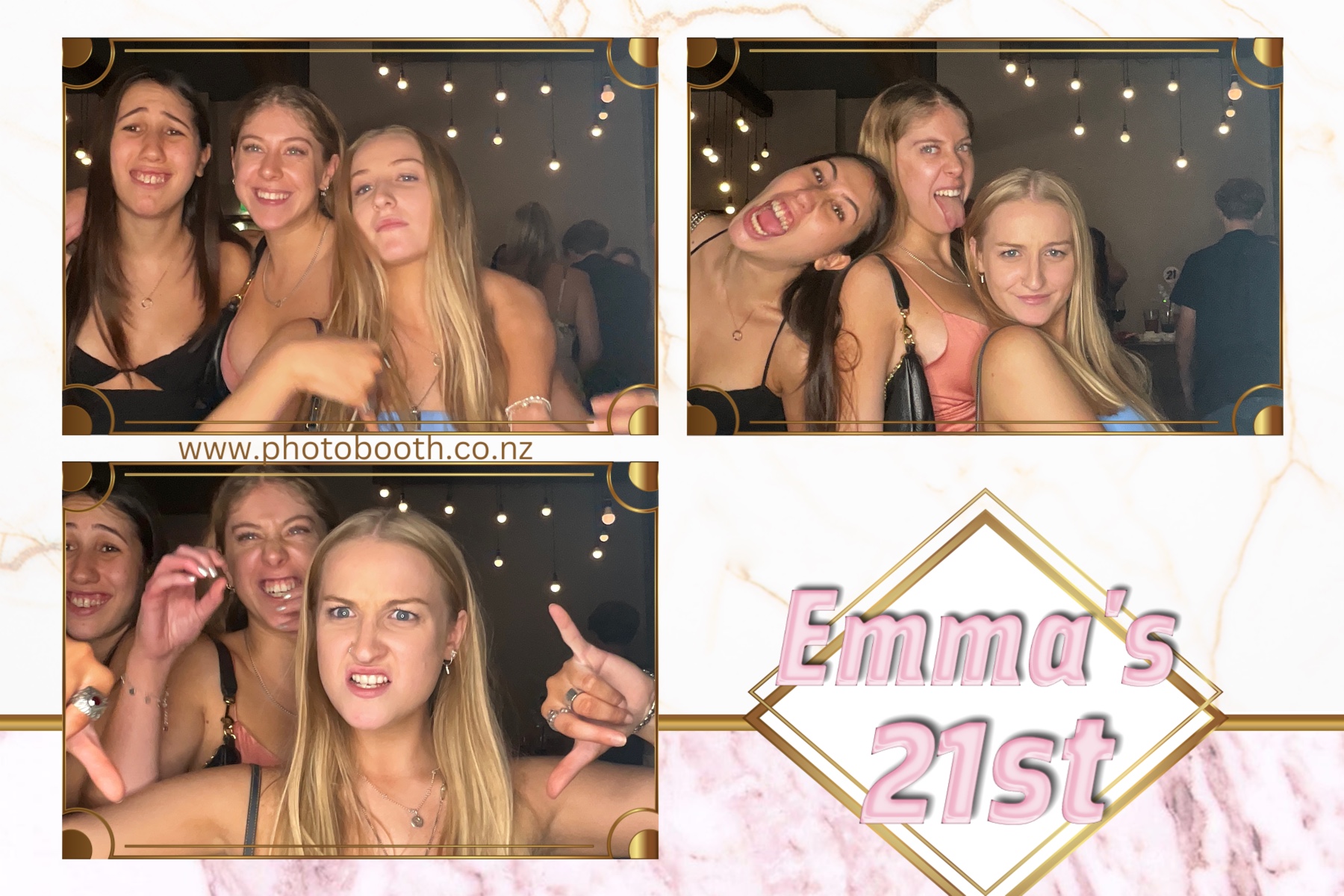 Emma 21st | View more photos from the event at gallery.photobooth.co.nz/u/SelfieCentral/Emma-21st