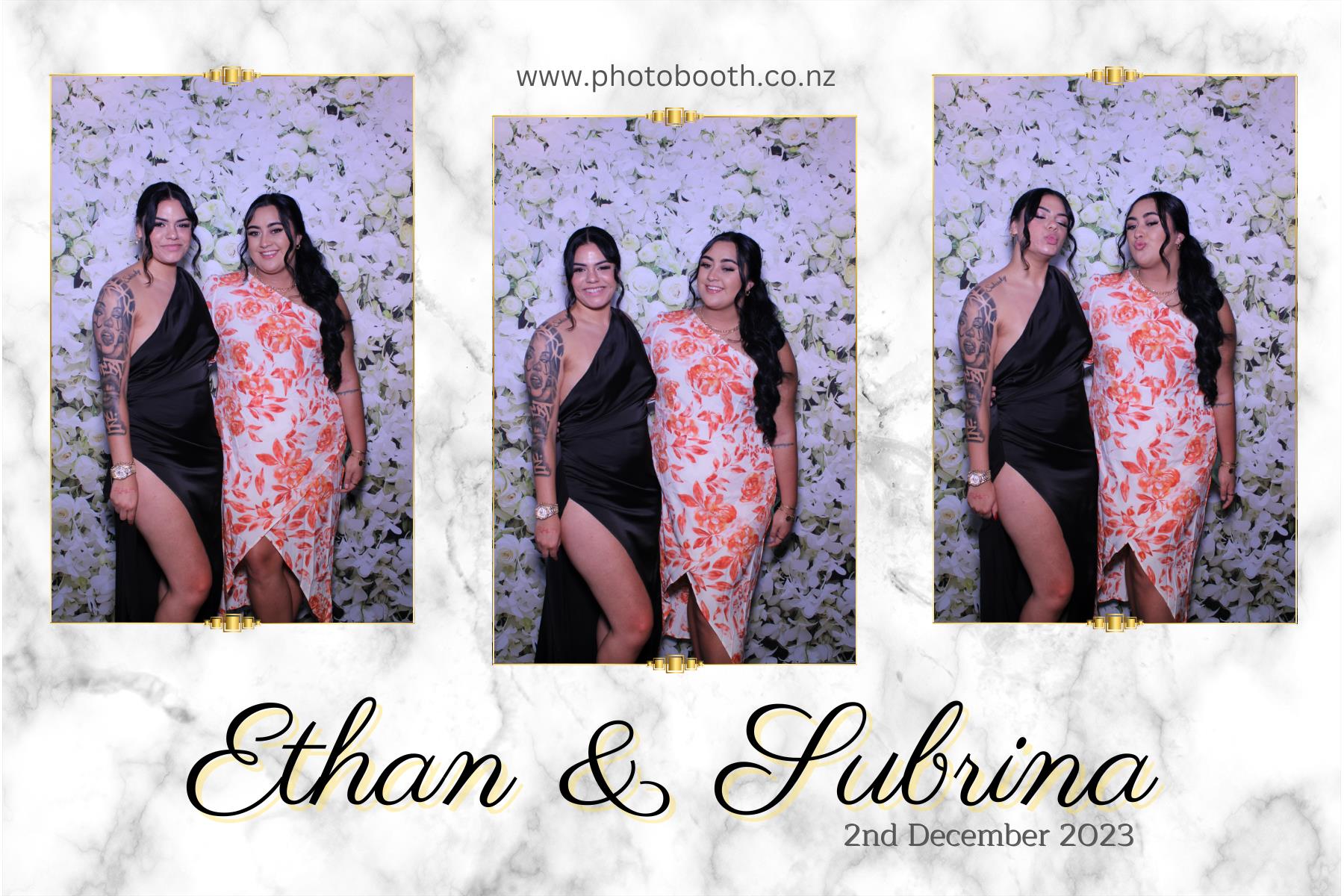 Ethan and Subrina's Wedding | View more photos from the event at gallery.photobooth.co.nz/u/SelfieCentral/Ethan-and-Subrinas-Wedding