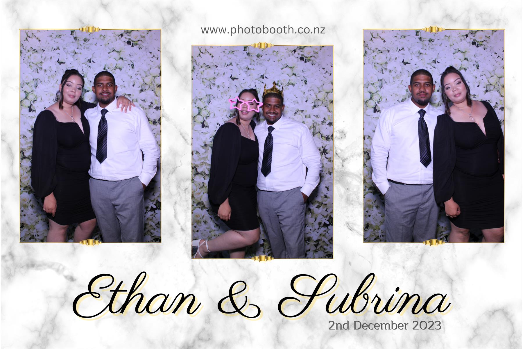 Ethan and Subrina's Wedding | View more photos from the event at gallery.photobooth.co.nz/u/SelfieCentral/Ethan-and-Subrinas-Wedding