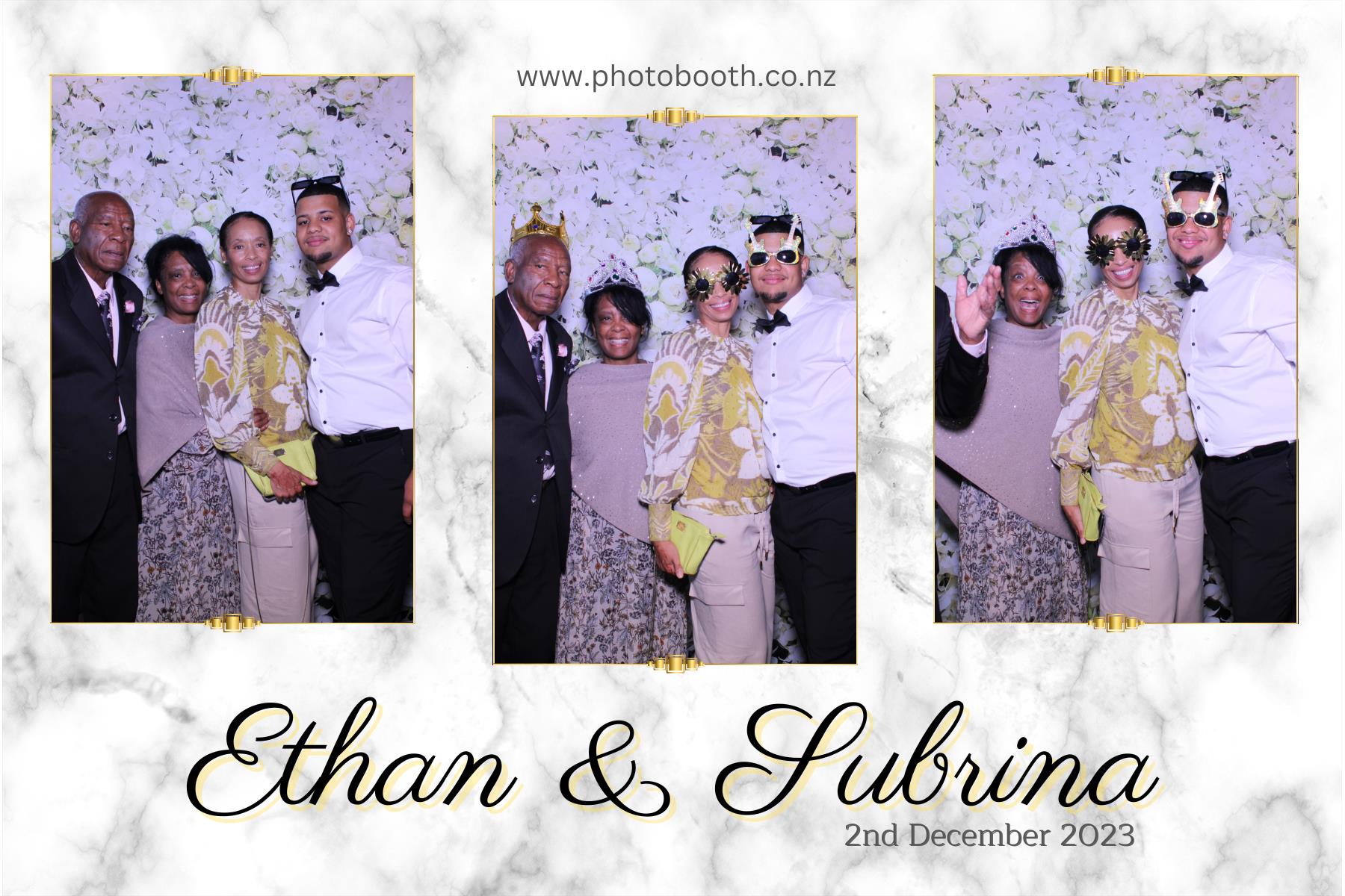 Ethan and Subrina's Wedding | View more photos from the event at gallery.photobooth.co.nz/u/SelfieCentral/Ethan-and-Subrinas-Wedding