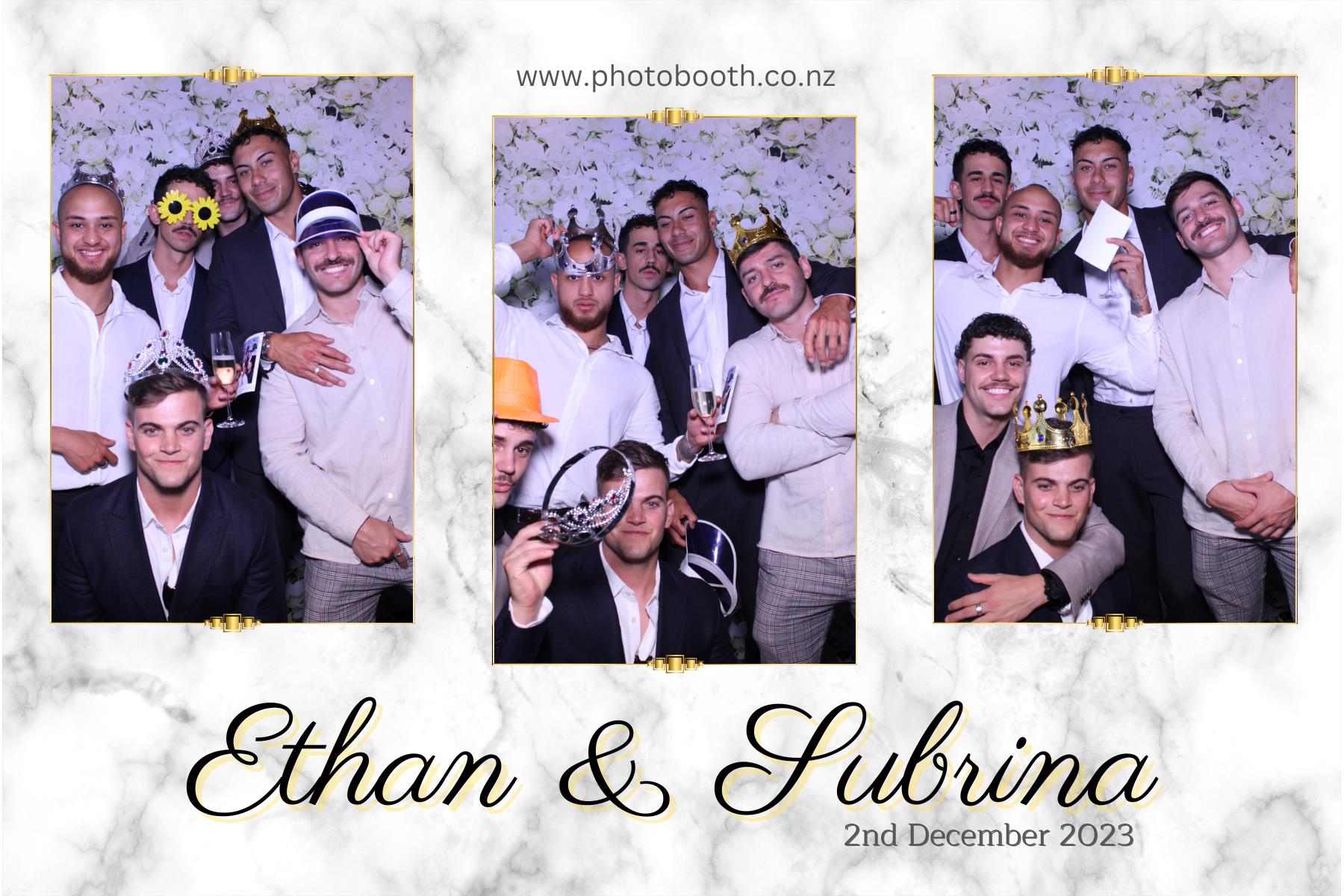 Ethan and Subrina's Wedding | View more photos from the event at gallery.photobooth.co.nz/u/SelfieCentral/Ethan-and-Subrinas-Wedding