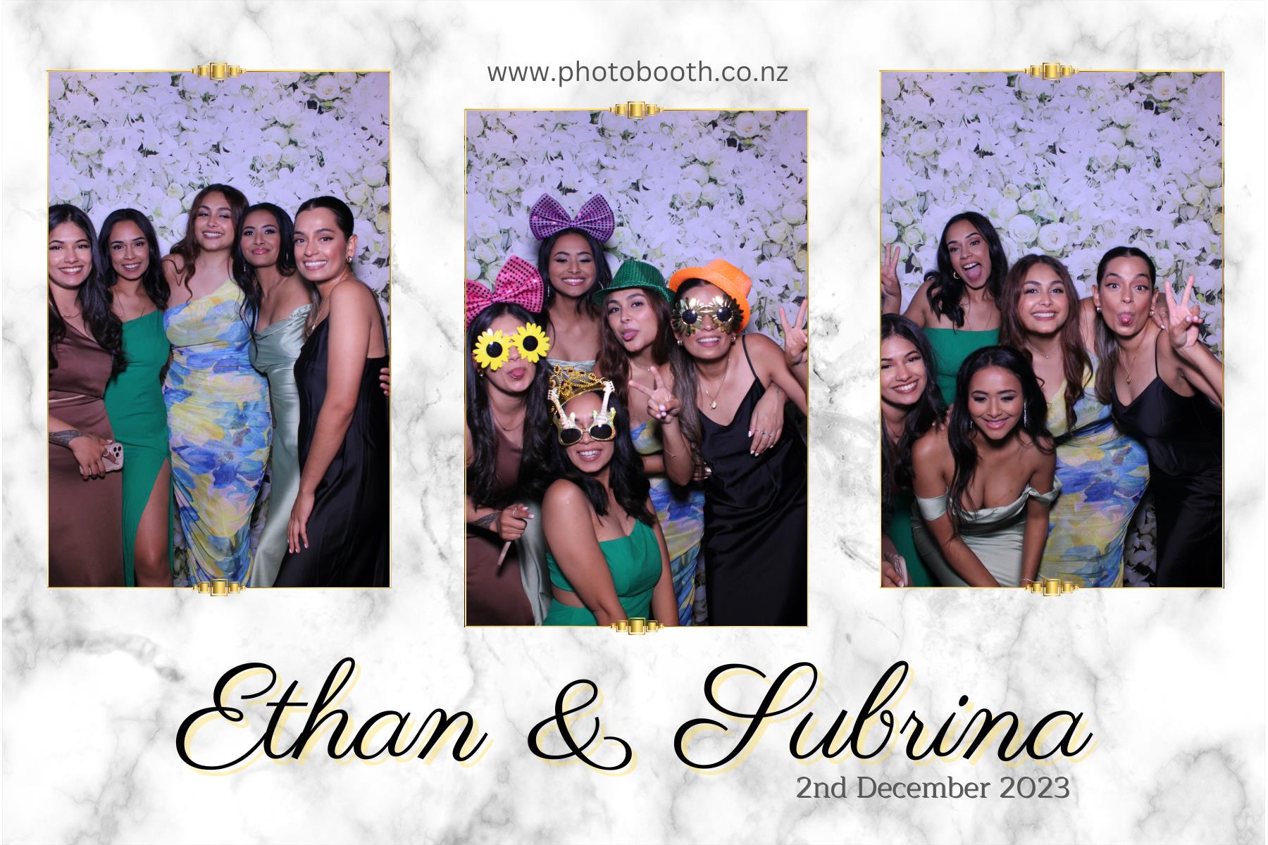 Ethan and Subrina's Wedding | View more photos from the event at gallery.photobooth.co.nz/u/SelfieCentral/Ethan-and-Subrinas-Wedding