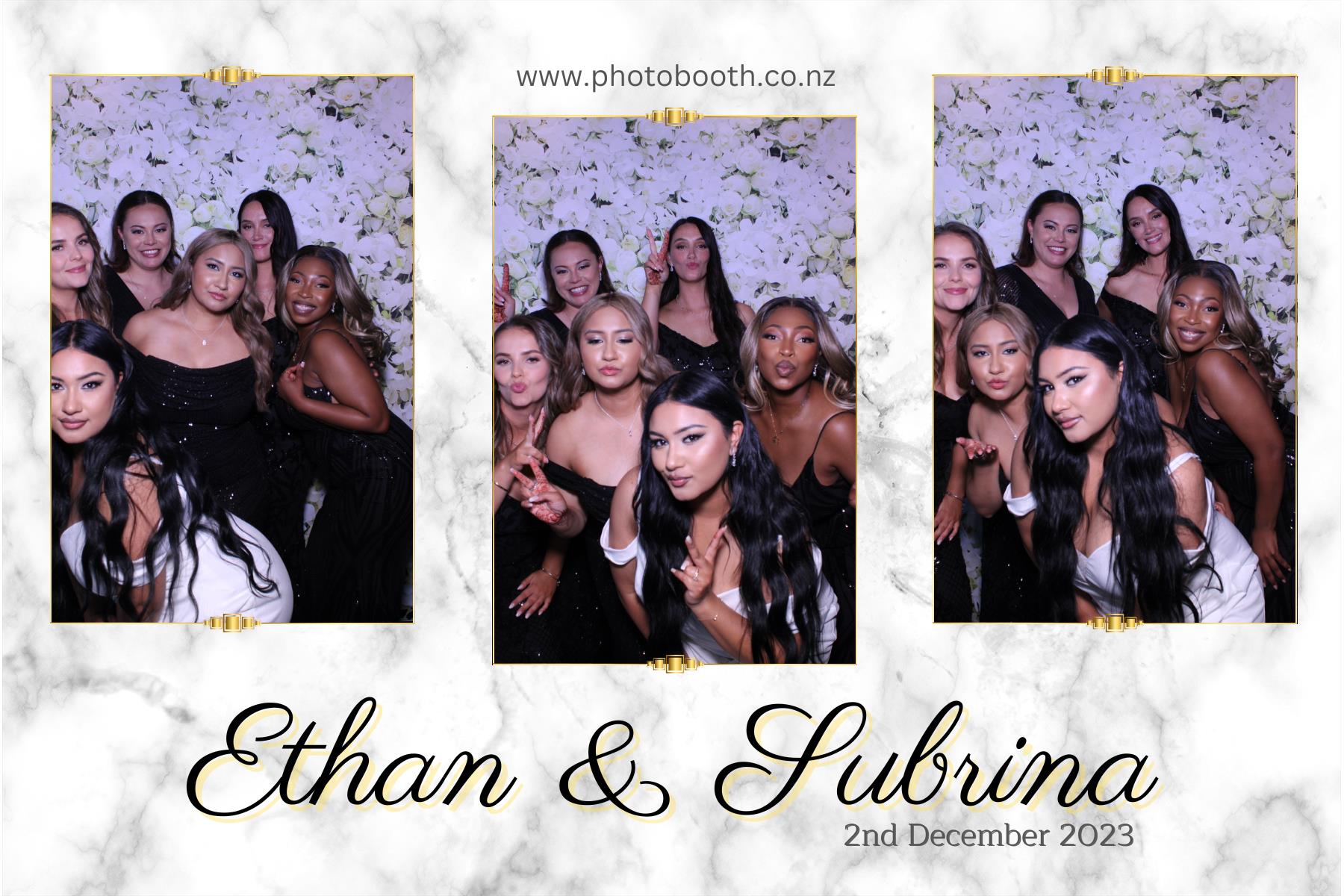 Ethan and Subrina's Wedding | View more photos from the event at gallery.photobooth.co.nz/u/SelfieCentral/Ethan-and-Subrinas-Wedding