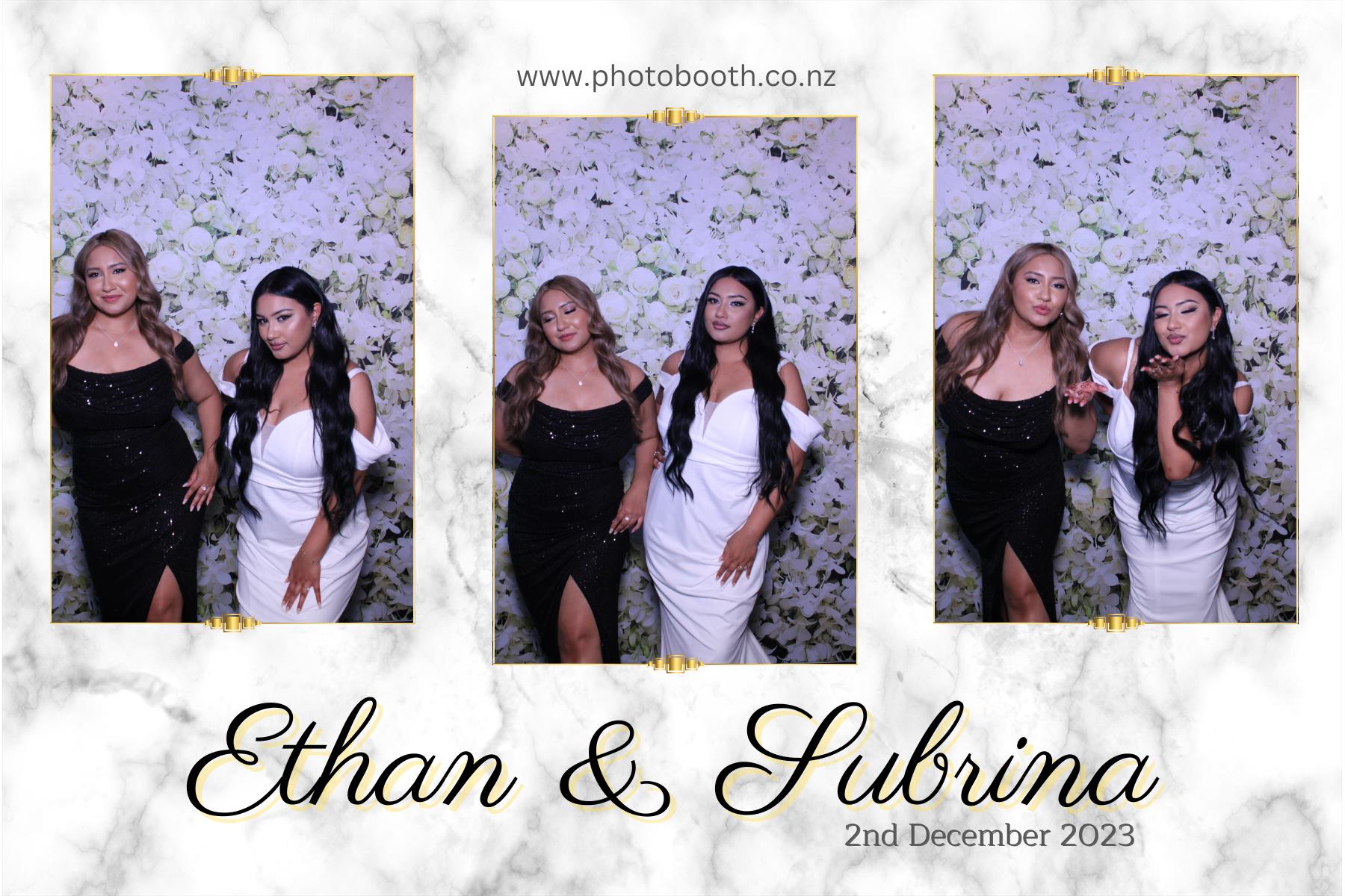 Ethan and Subrina's Wedding | View more photos from the event at gallery.photobooth.co.nz/u/SelfieCentral/Ethan-and-Subrinas-Wedding