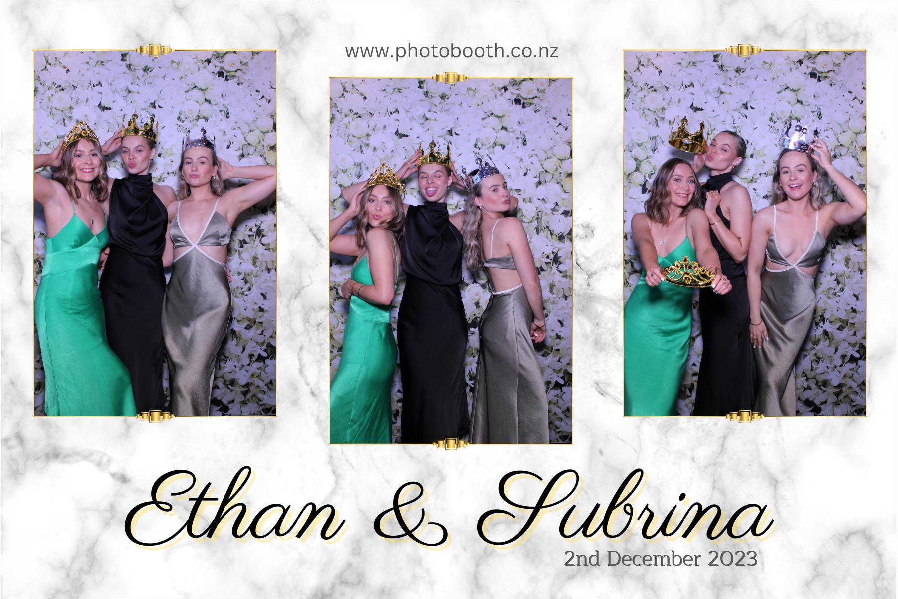 Ethan and Subrina's Wedding | View more photos from the event at gallery.photobooth.co.nz/u/SelfieCentral/Ethan-and-Subrinas-Wedding