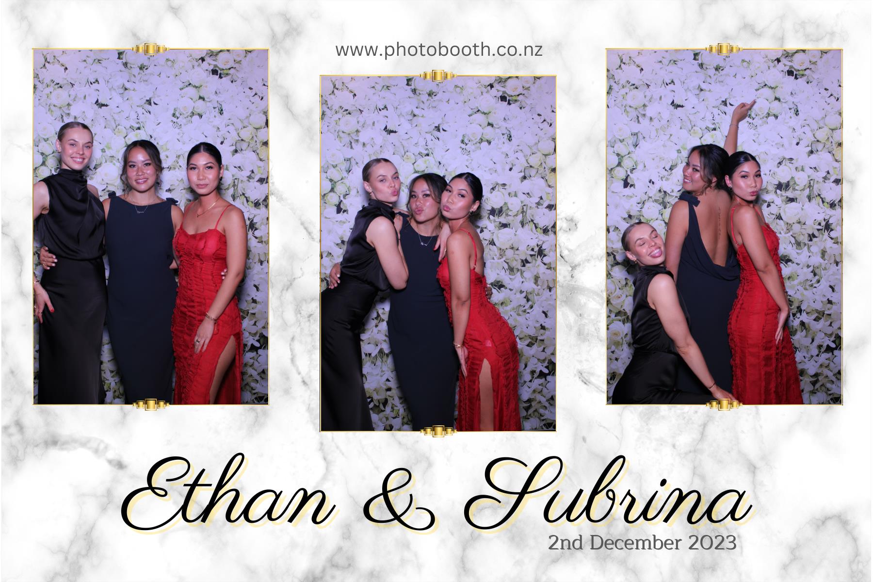 Ethan and Subrina's Wedding | View more photos from the event at gallery.photobooth.co.nz/u/SelfieCentral/Ethan-and-Subrinas-Wedding