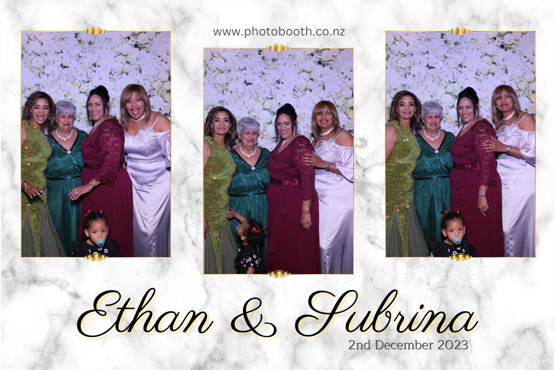 Ethan and Subrina's Wedding | View more photos from the event at gallery.photobooth.co.nz/u/SelfieCentral/Ethan-and-Subrinas-Wedding